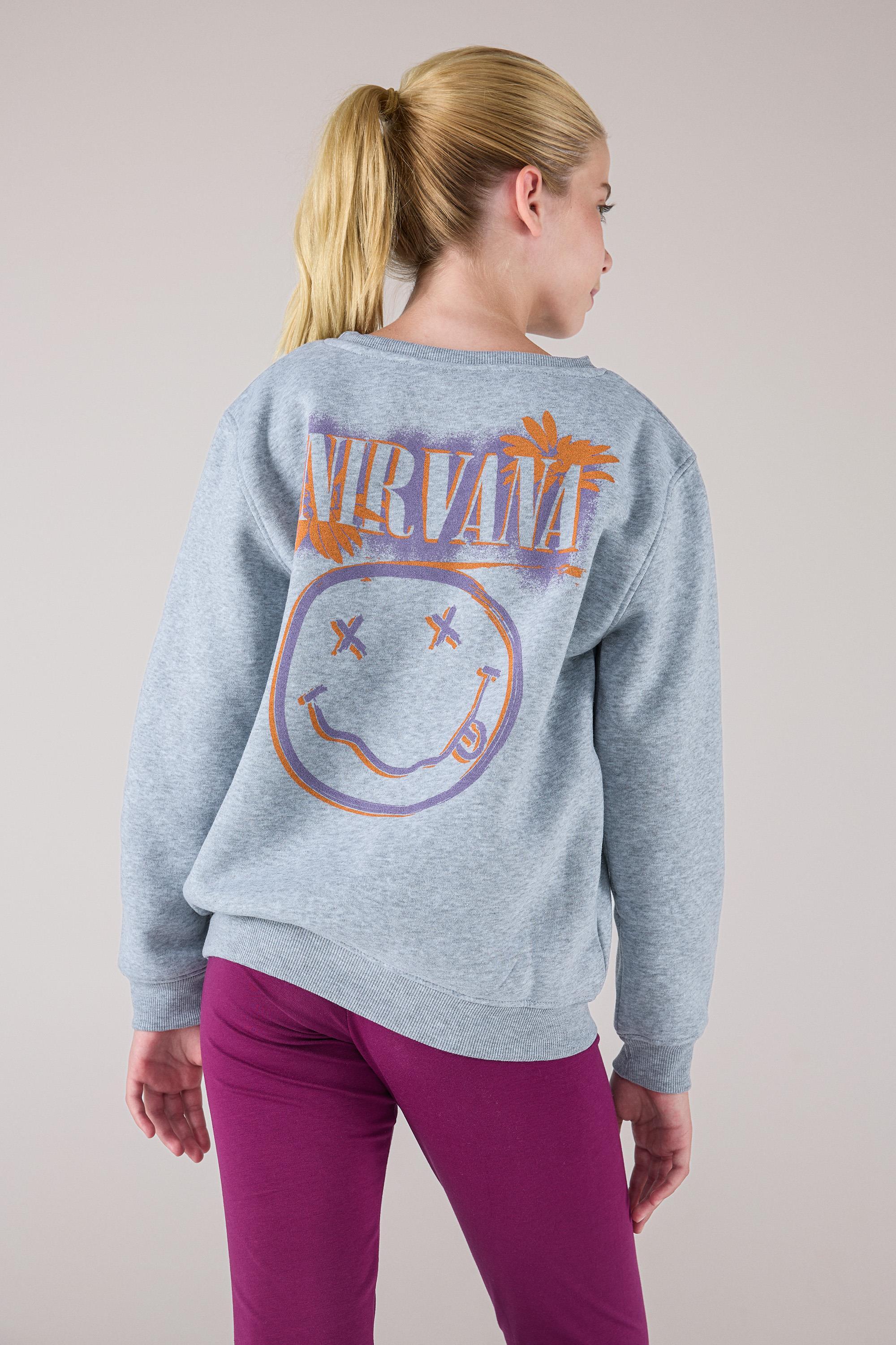 Sudadera Nirvana - Gris - Sudadera Felpa Niña talla 14