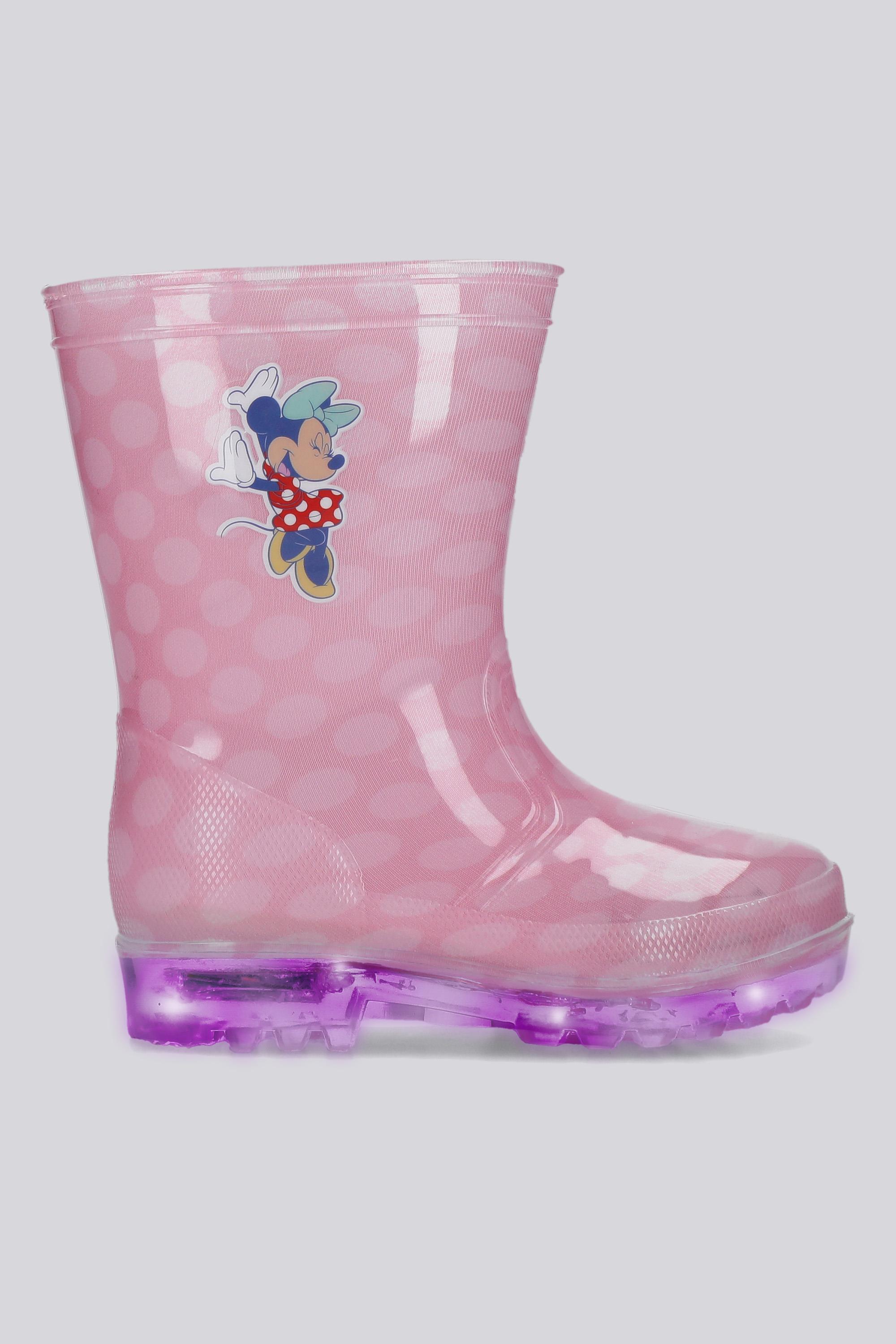 Botas Agua Luces Minnie - Rosa - Katiuskas Niña Disney talla 26