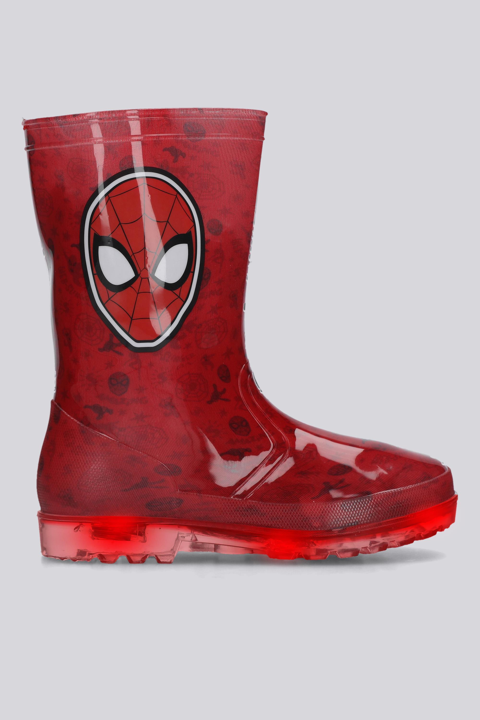 Botas Agua Luces Spiderman - Rojo - Katiuskas Niño talla 32