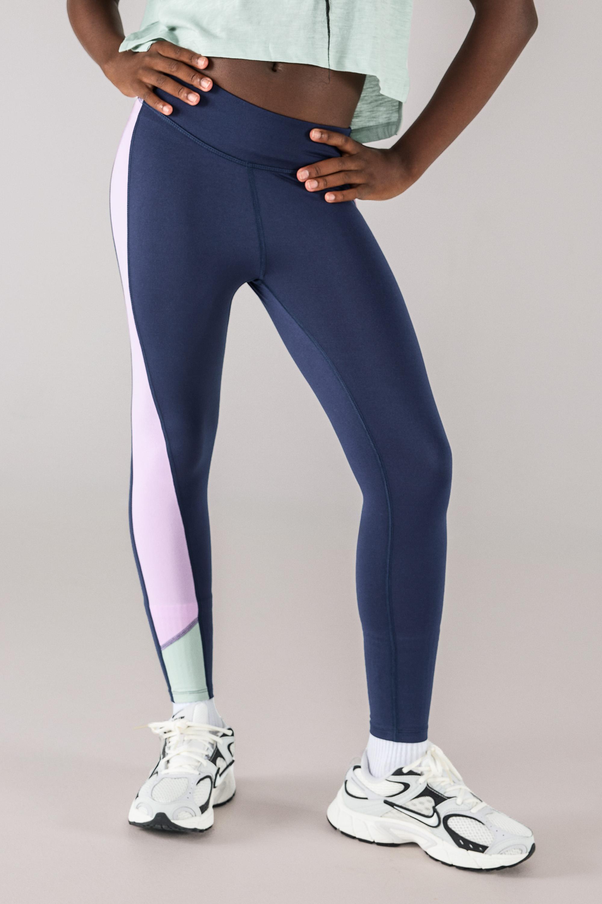 Mallas Tobilleras Doone - Azul Cintura Alta Niña talla 10