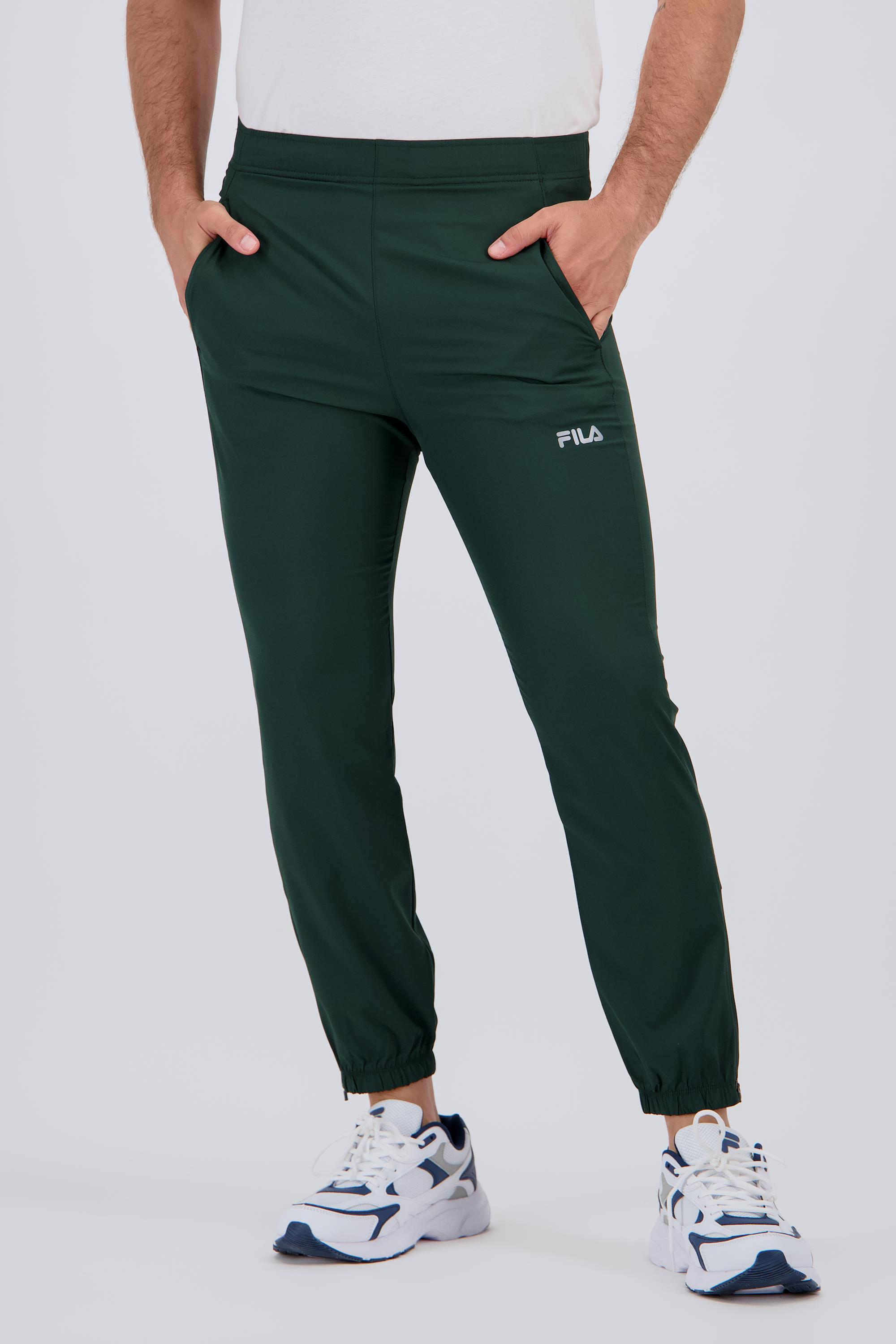 Fila Basic - Verde - Pantalón Running Hombre talla L