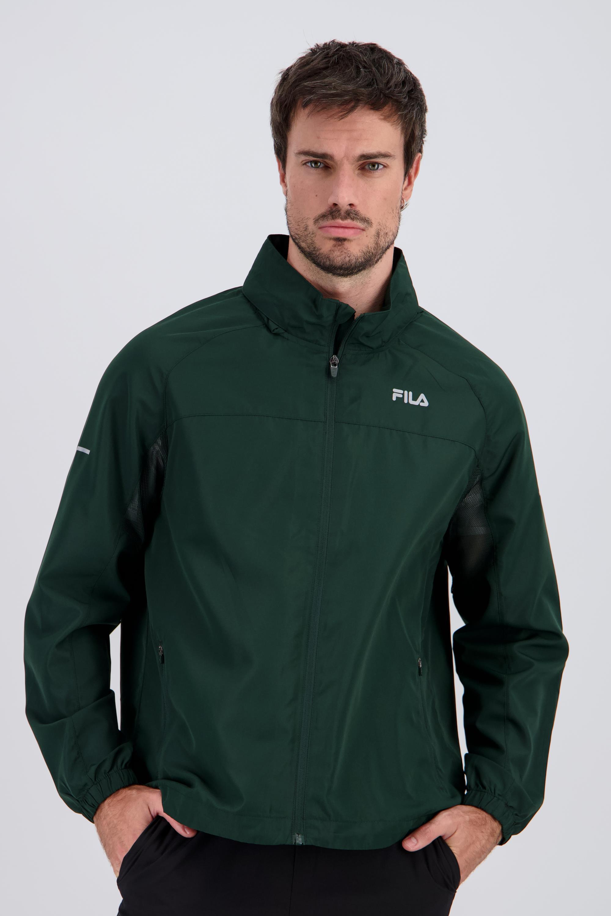 Fila Basic - Verde - Cortaviento Running Hombre talla S