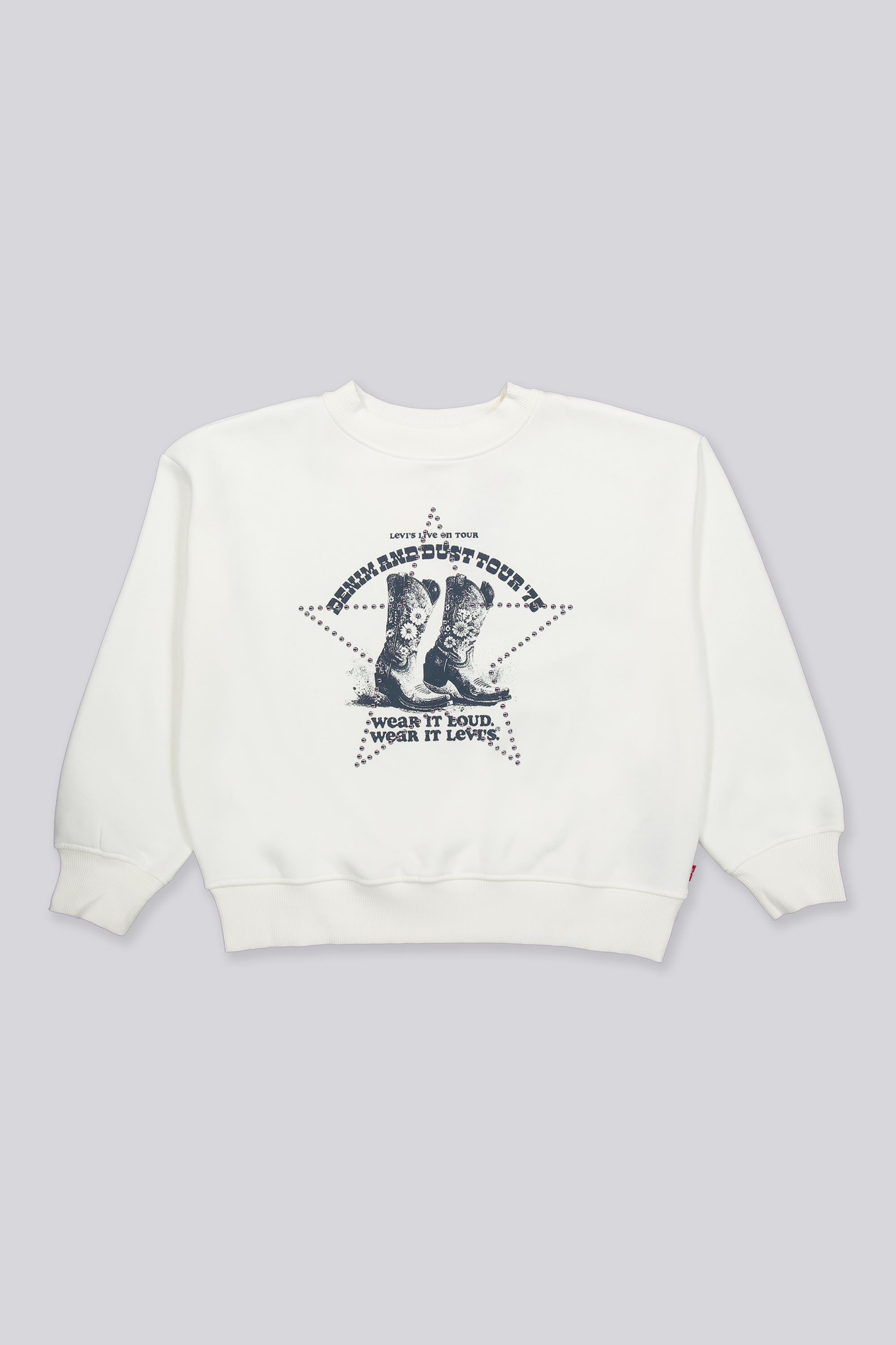 Sudadera Levi's - Blanco - Sudadera Felpa Niña talla 10