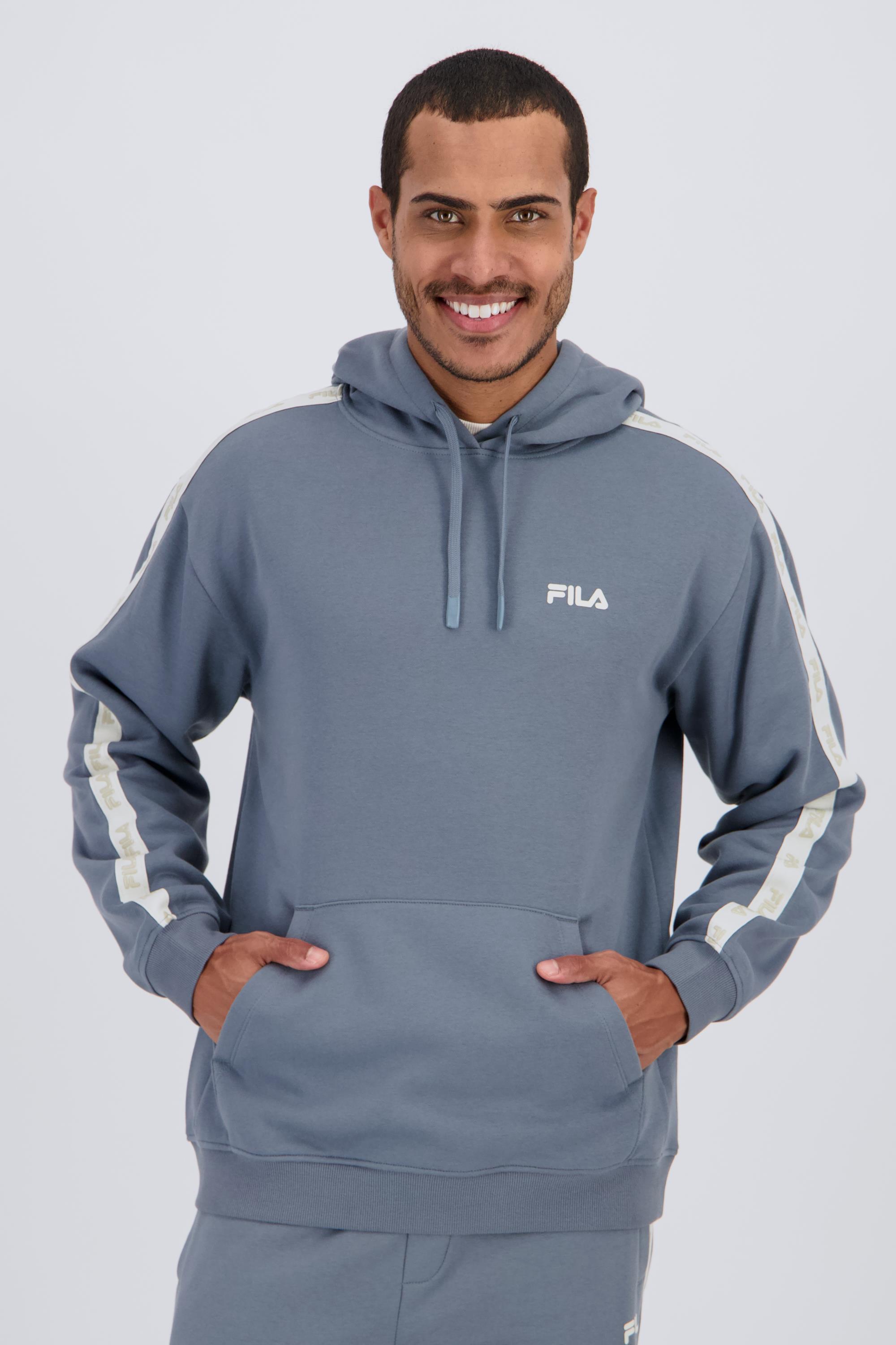 Fila Tape - Gris - Sudadera Capucha Hombre talla M