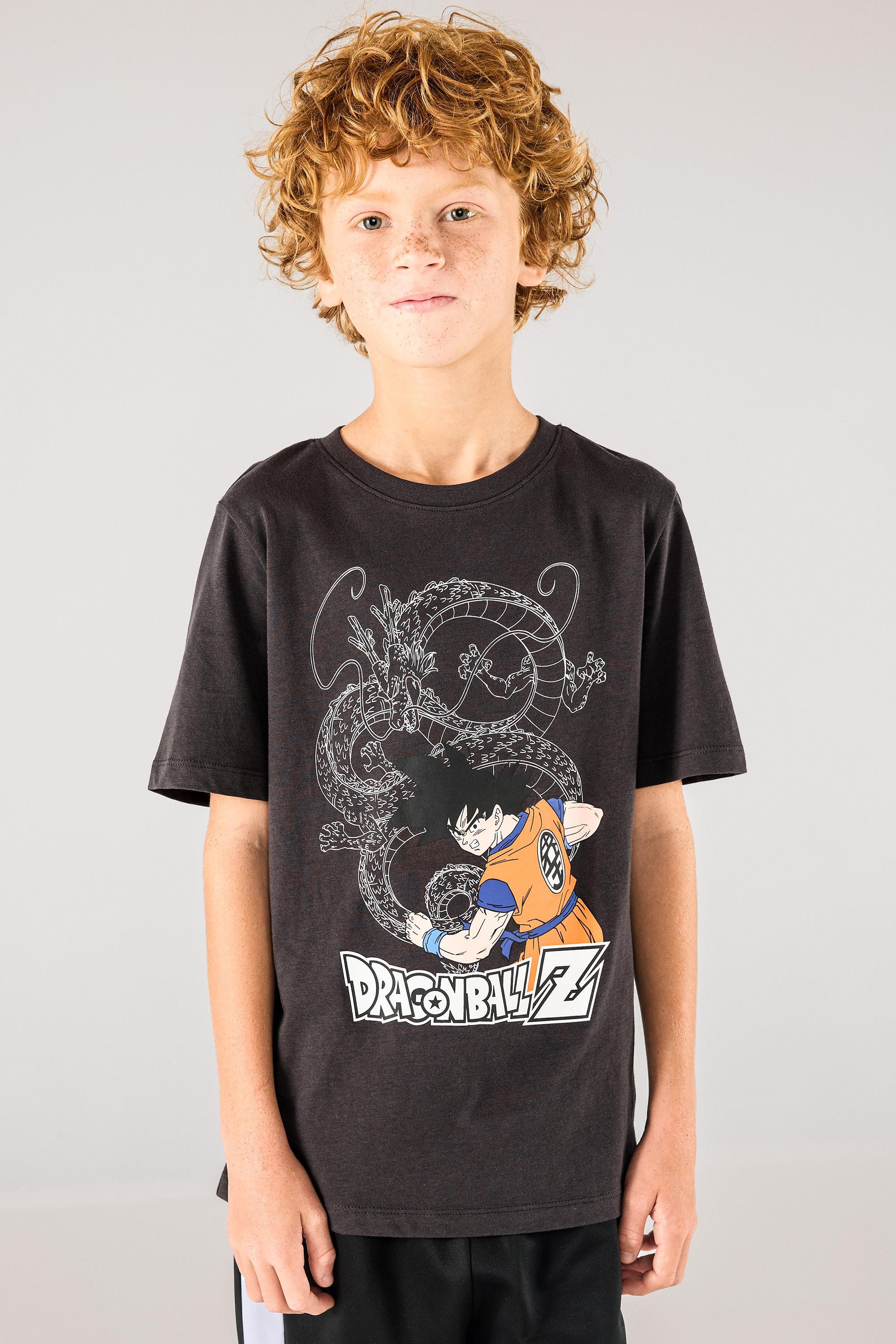 Camiseta Goku - Gris - Camiseta Niño Dragon Ball talla 10