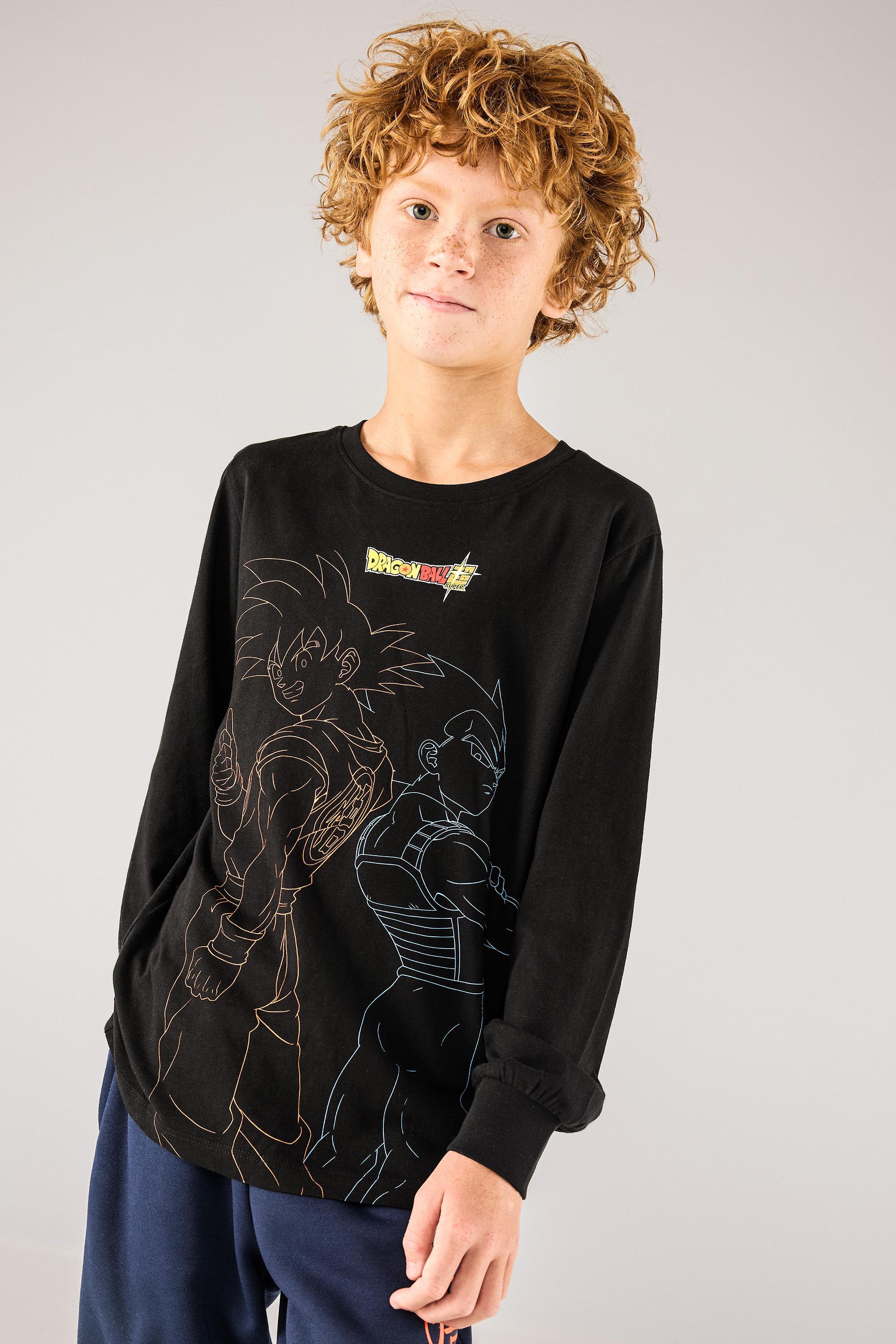 Camiseta Goku & Vegeta - Negro Niño talla 10