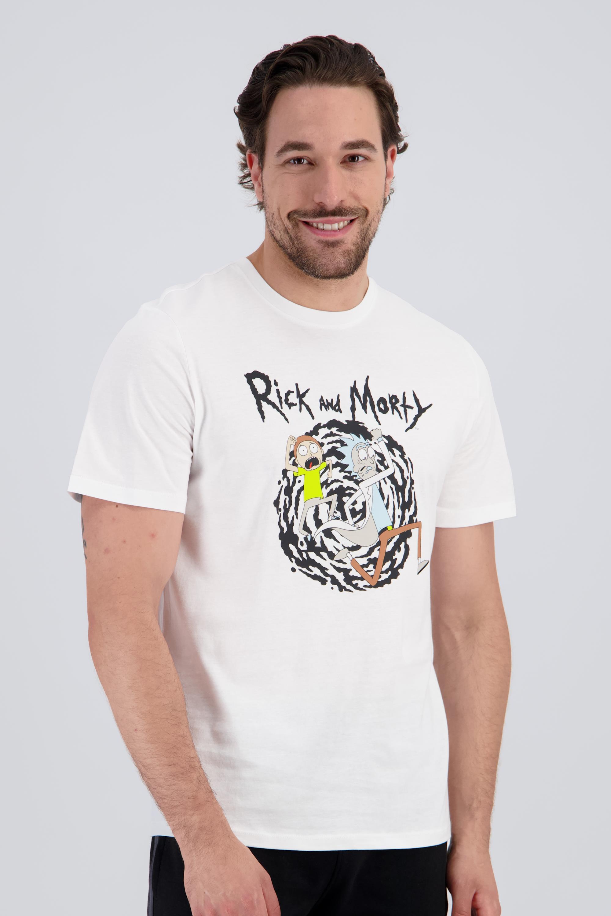 Camiseta Rick & Morty - Blanco - Camiseta Hombre talla M