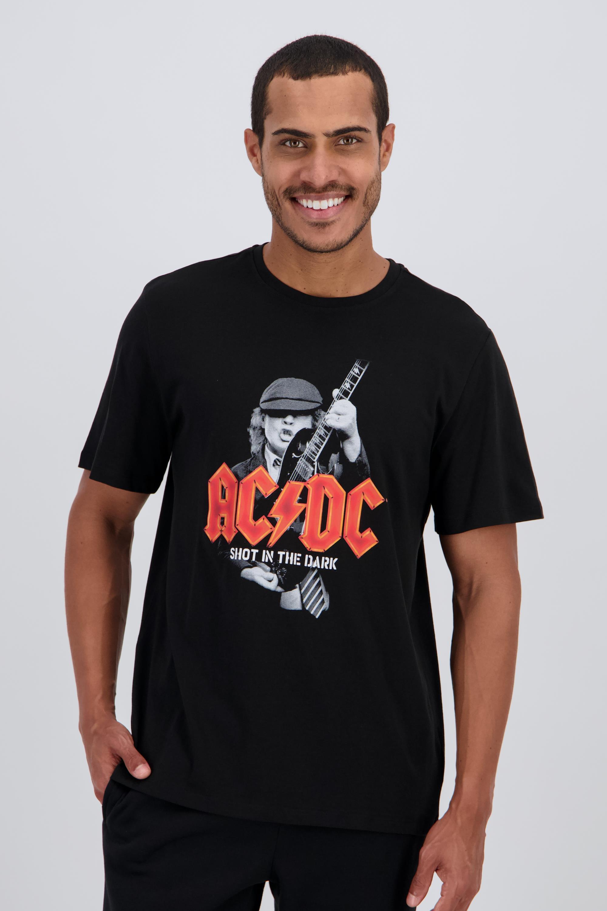 Camiseta AC/DC - Negro - Camiseta Algodón Hombre talla M
