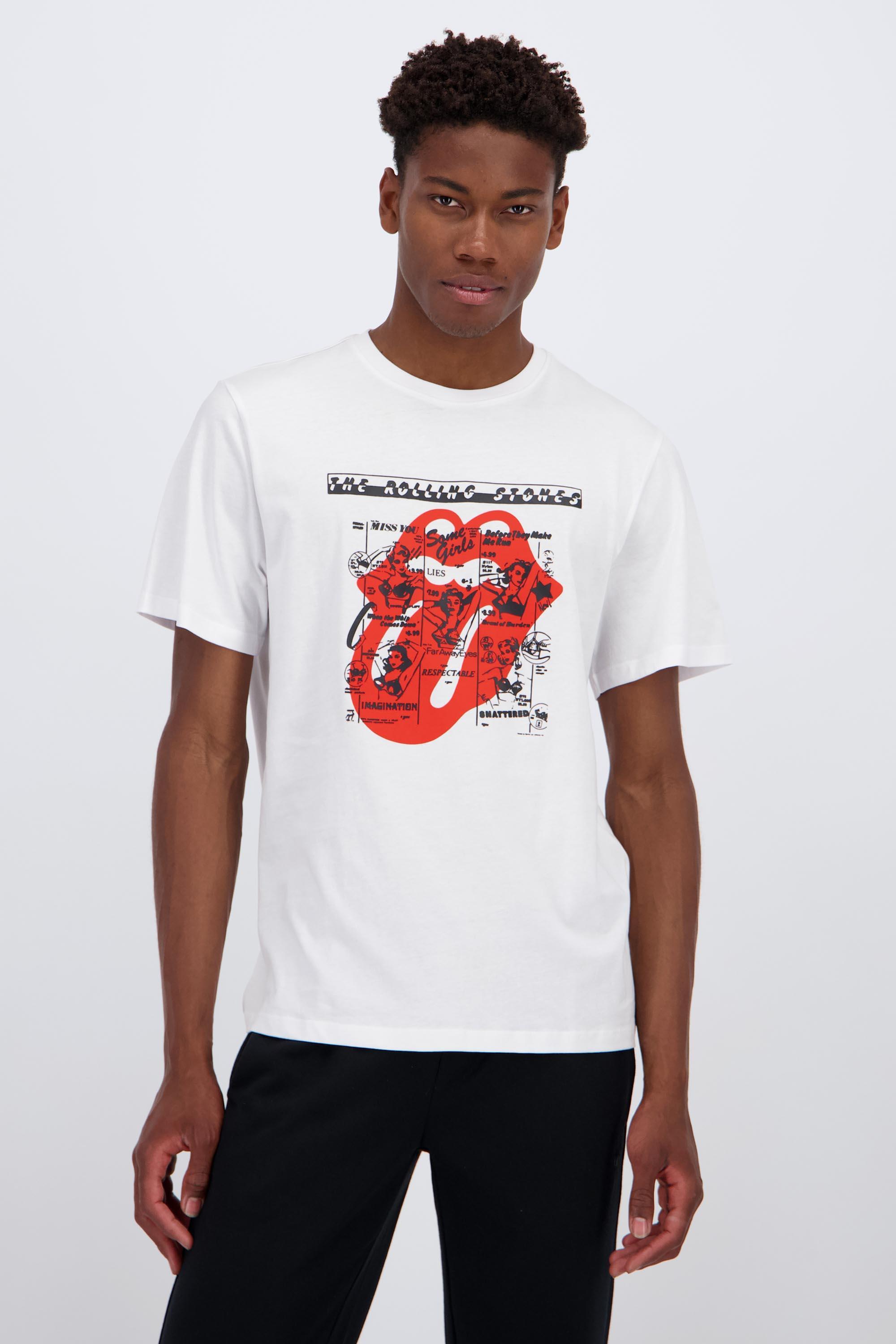 Camiseta Rolling Stones - Blanco Hombre talla M