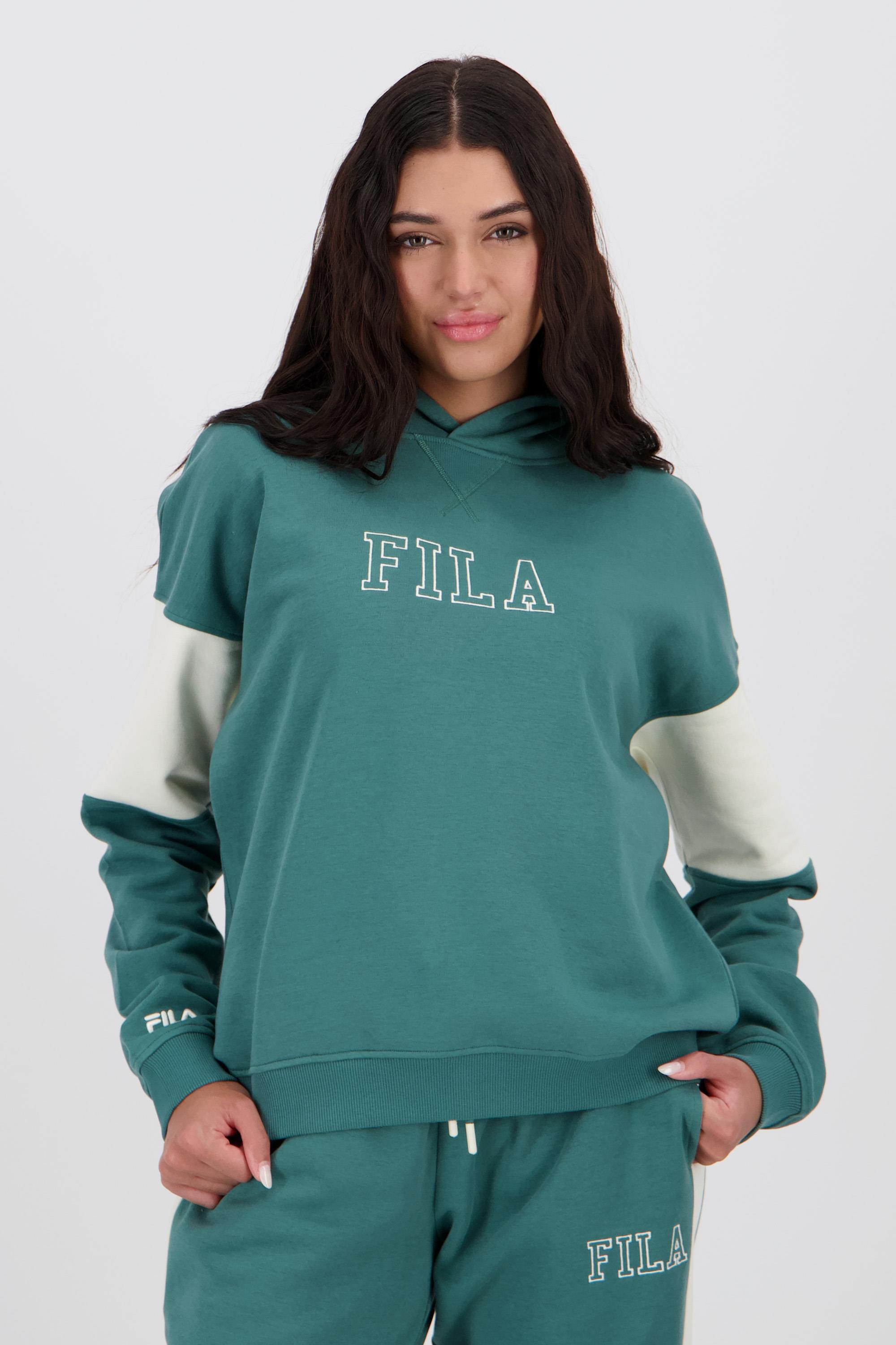 Fila Attitude - Verde - Sudadera Capucha Mujer talla L