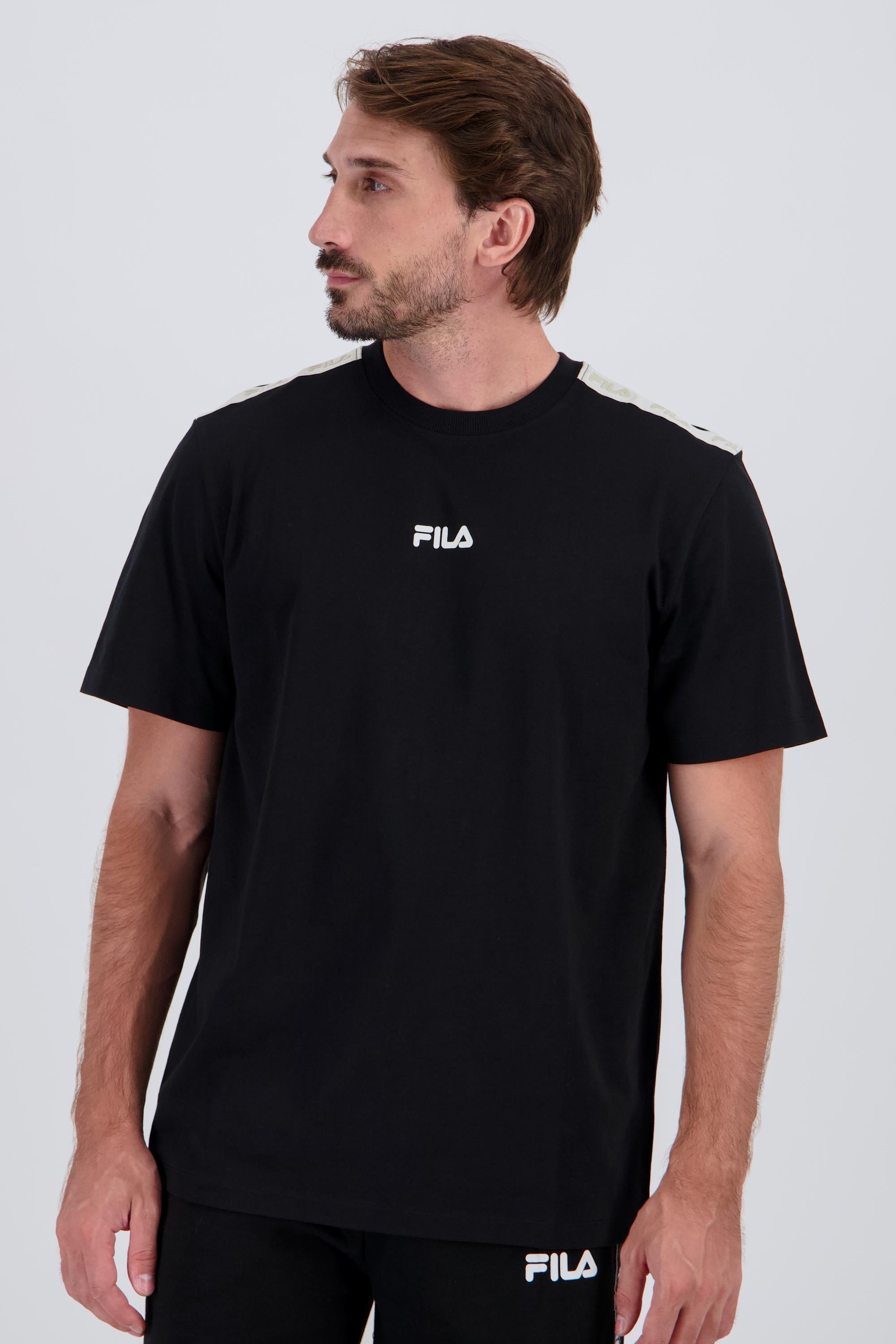 Fila Tape - Negro - Camiseta Algodón Hombre talla M