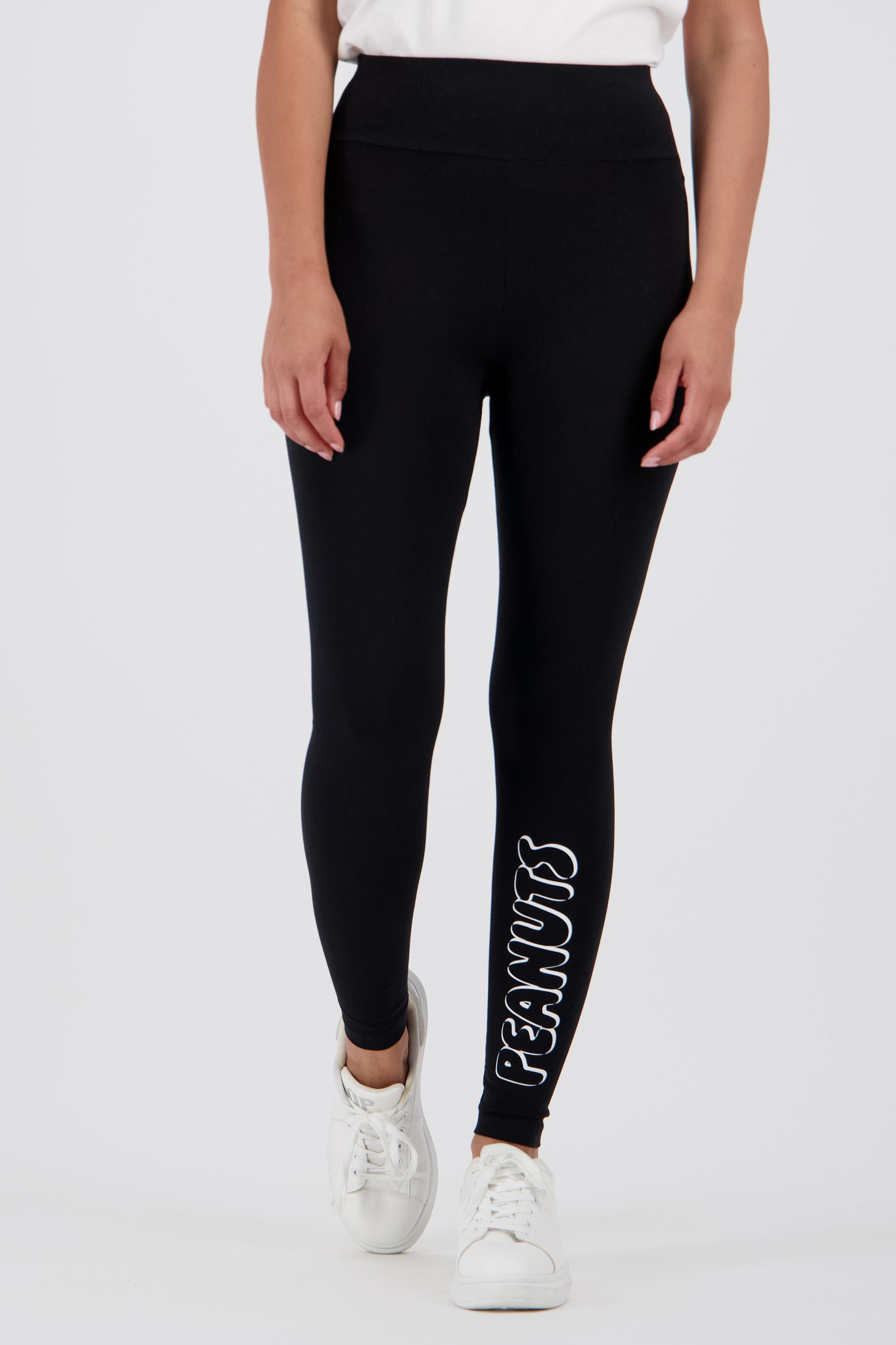 Mallas Tobilleras Snoopy - Negro - Leggings Mujer talla M