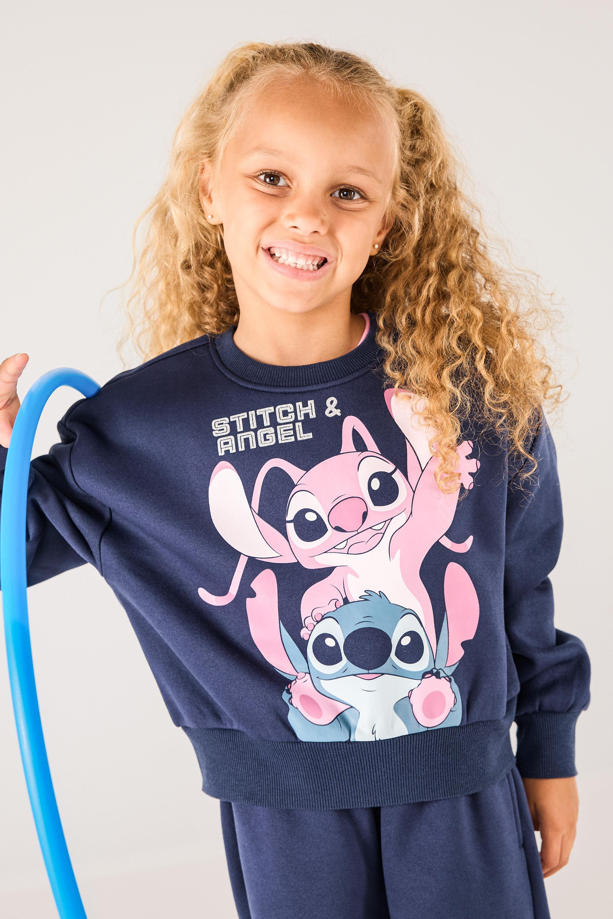 Chándal Stitch & Angel - Azul Felpa Niña Disney talla 4