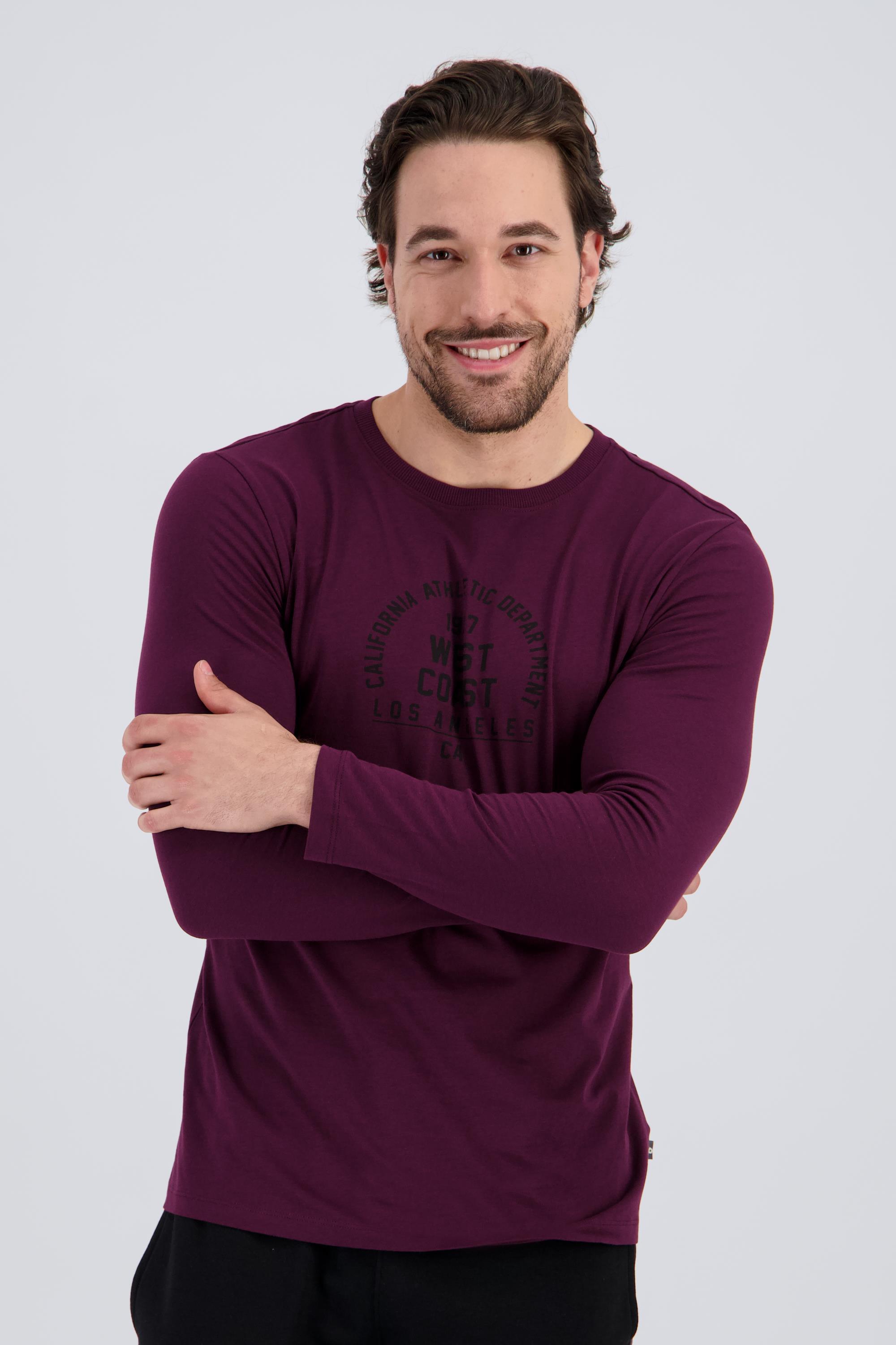Up Stamps - Rojo - Camiseta Manga Larga Hombre talla XL
