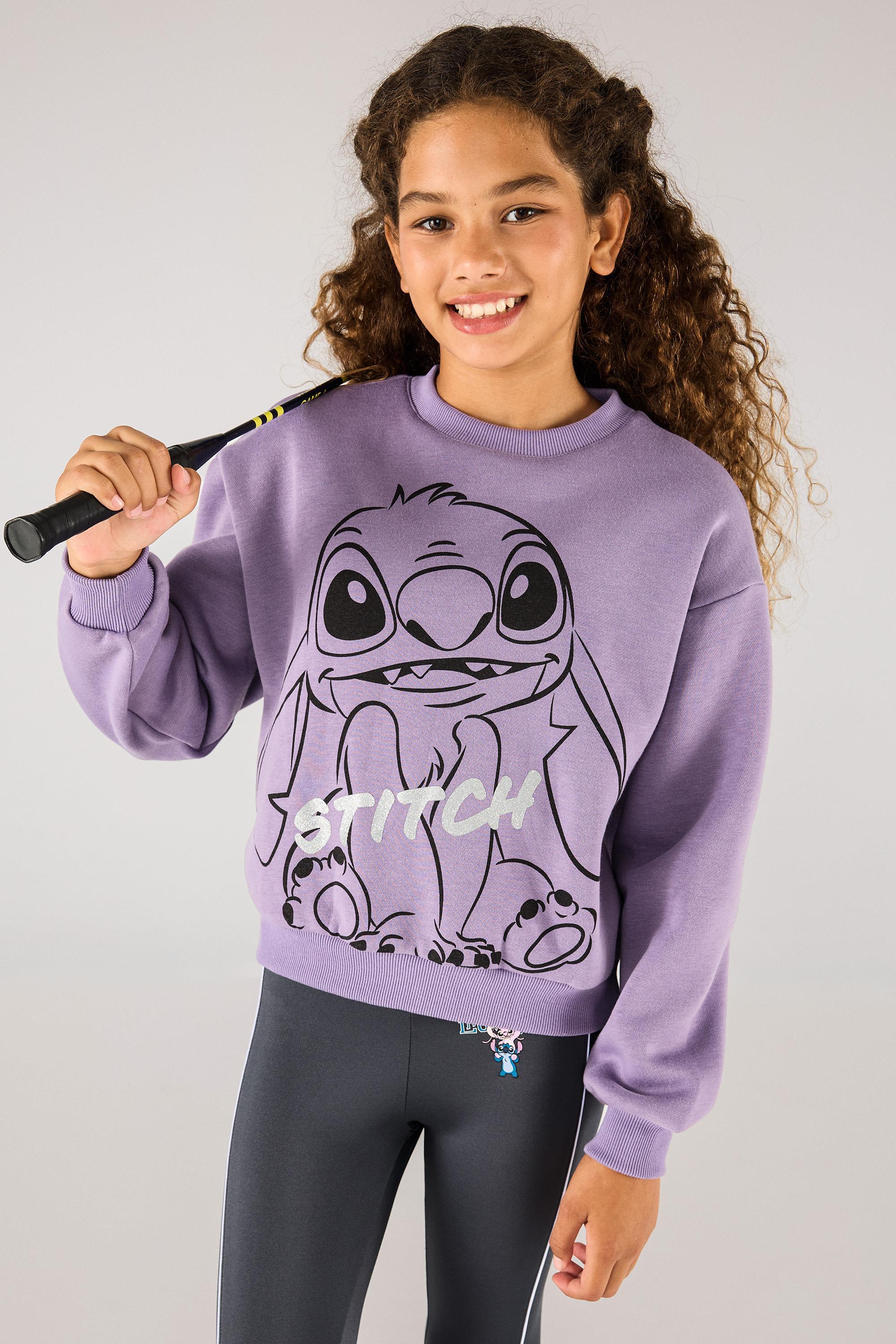 Sudadera Stitch - Morado - Sudadera Niña Disney talla 10