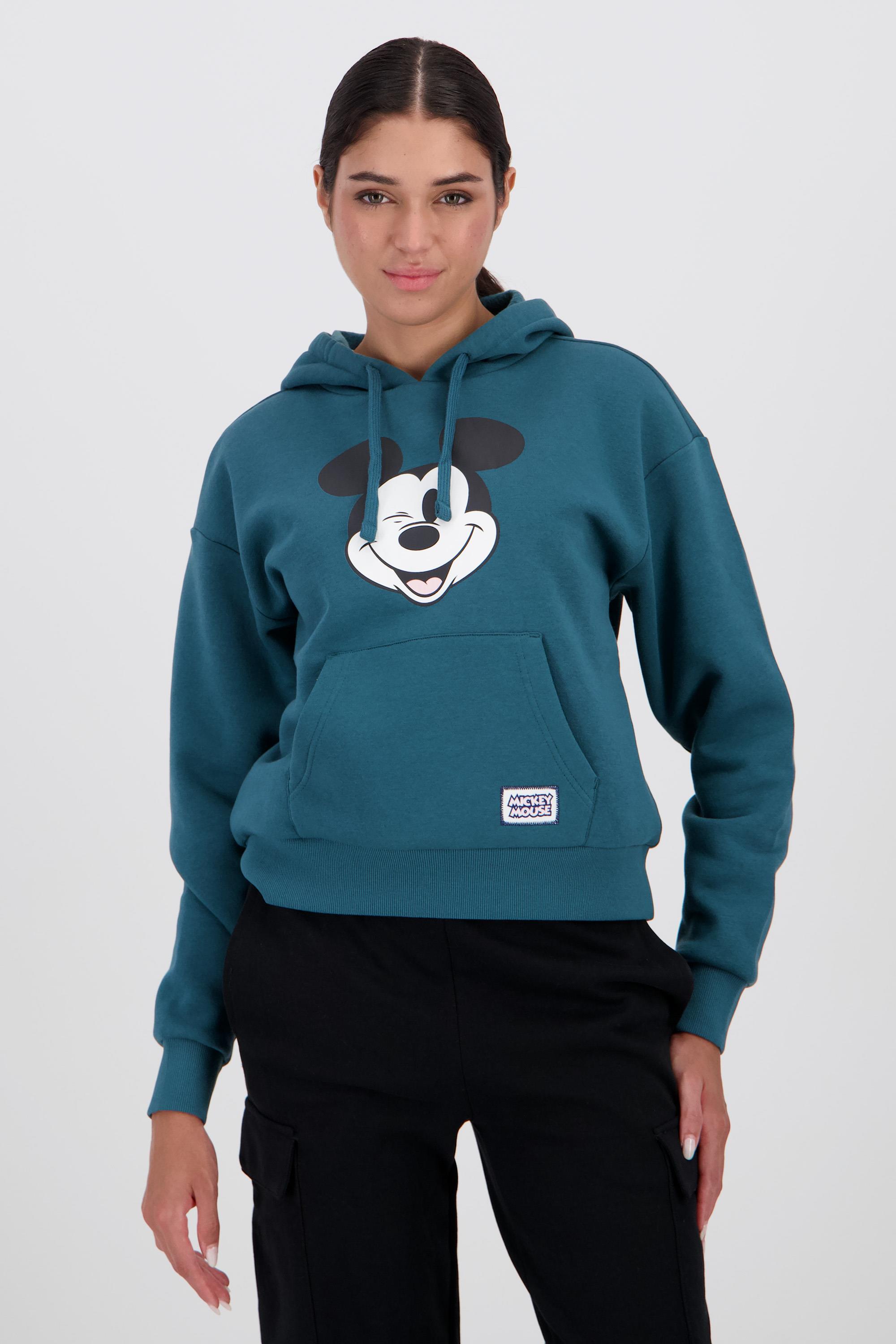 Sudadera Capucha Mickey - Verde Mujer Disney talla M