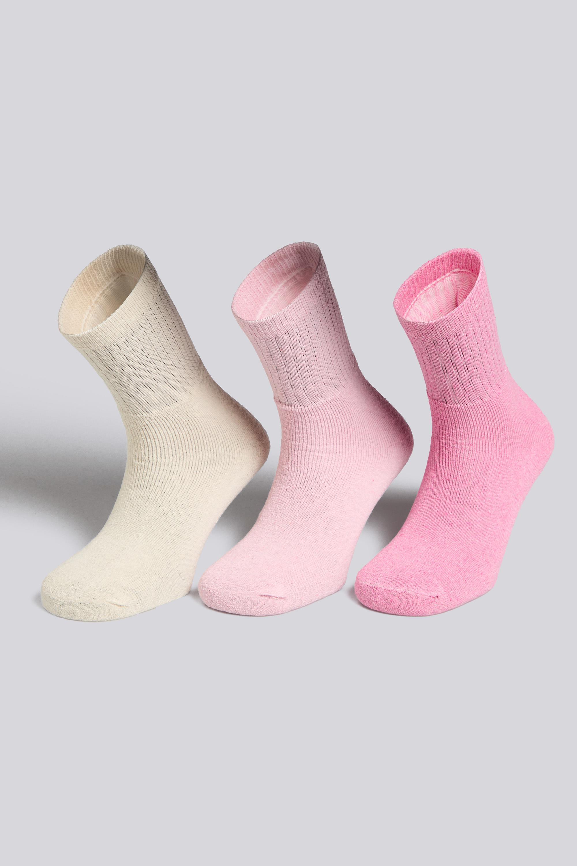 Calcetines Largos Deporte Up Pack 3 Rosas talla XL