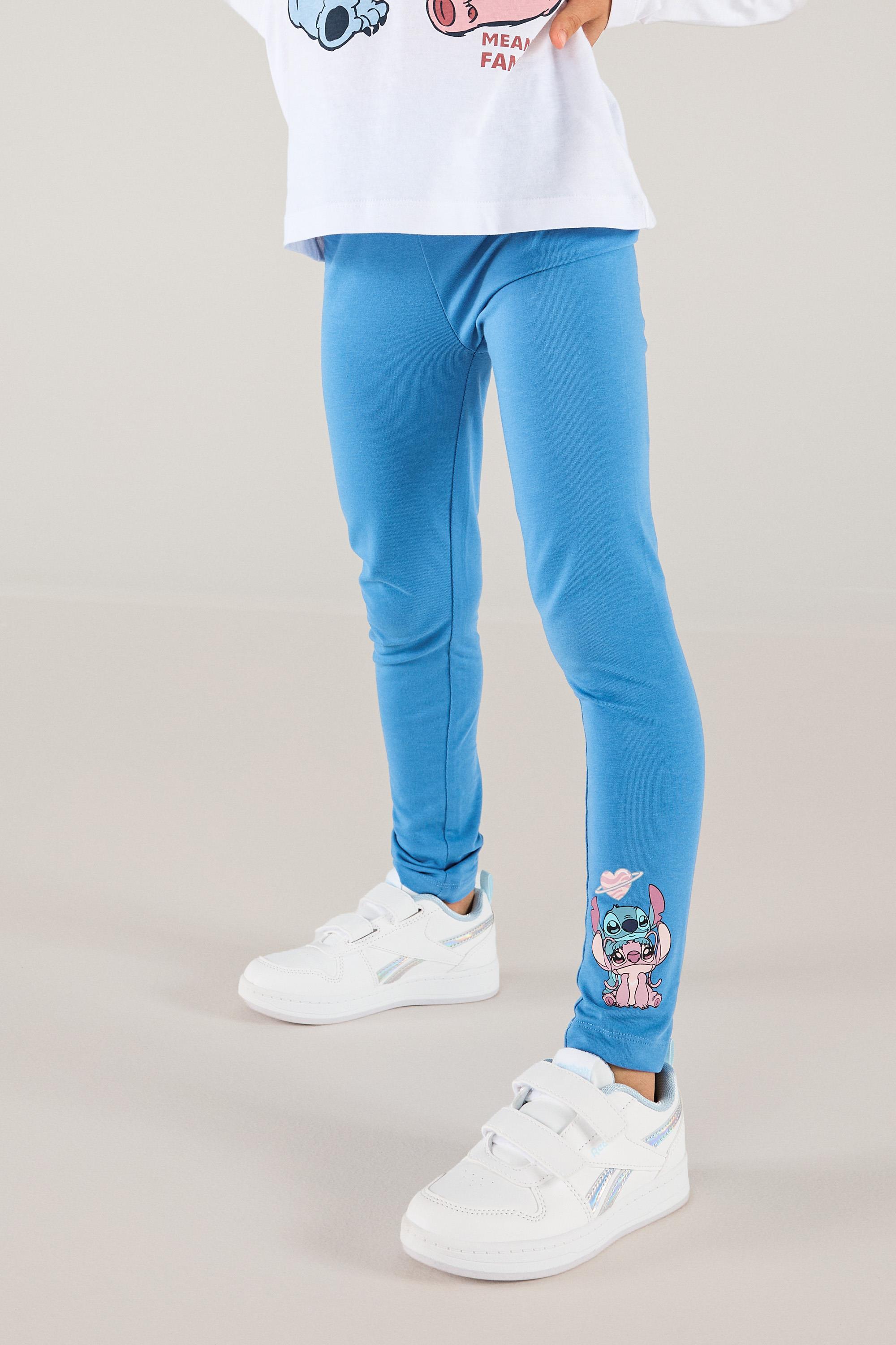 Mallas Largas Stitch - Azul - Leggings Niña Disney talla 2