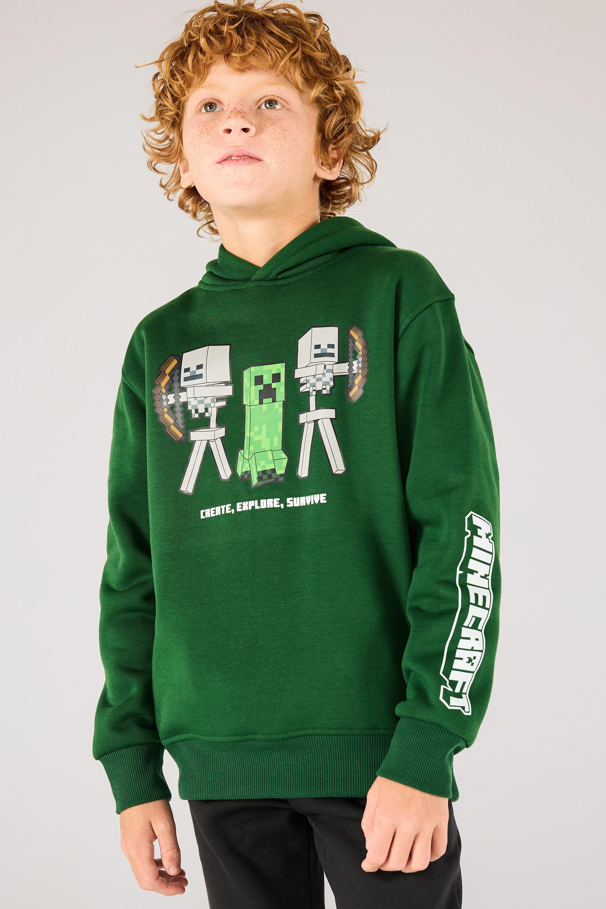 Chándal Minecraft - Negro - Chándal Felpa Niño talla 16