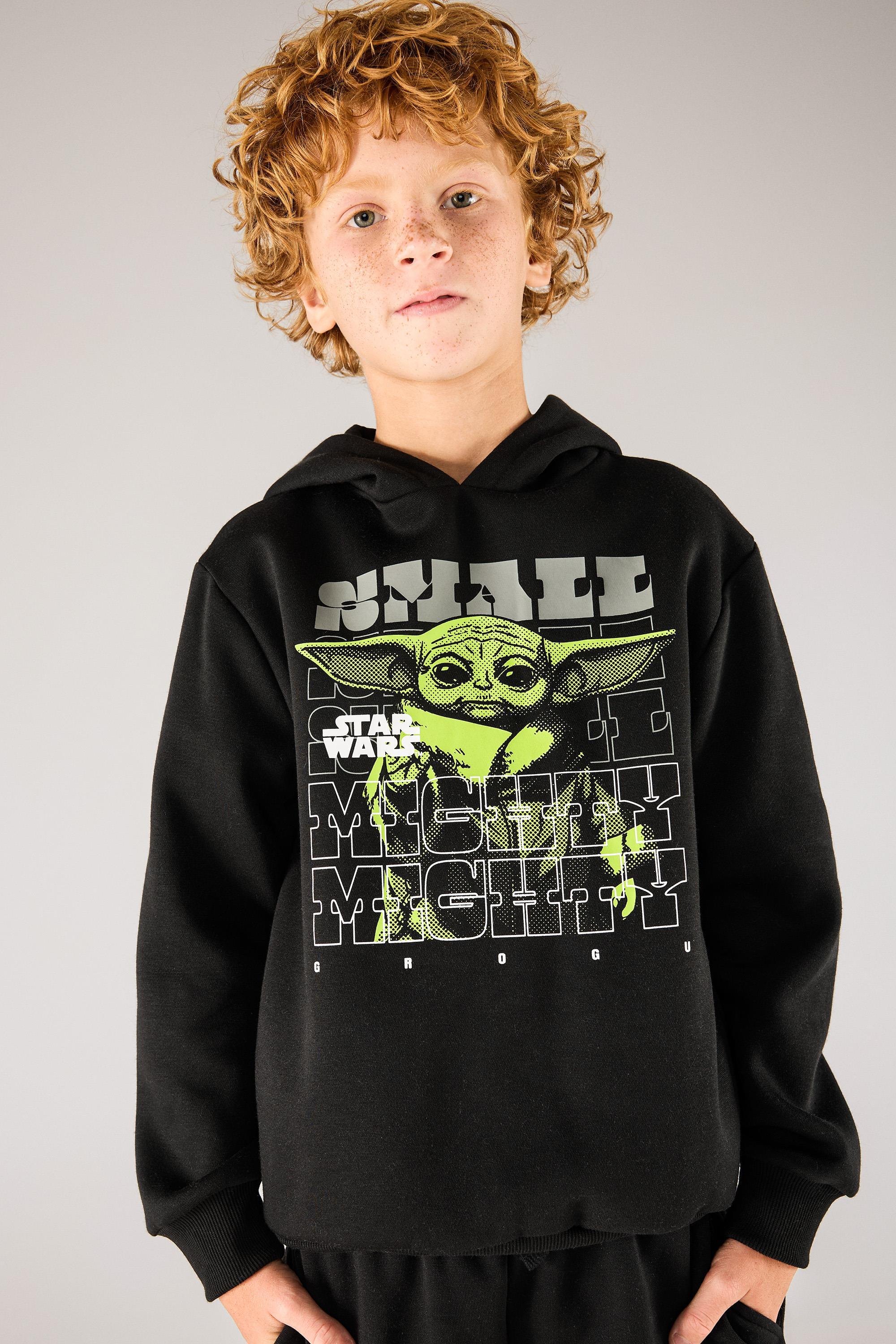 Sudadera Baby Yoda - Negro - Sudadera Capucha Niño talla 16