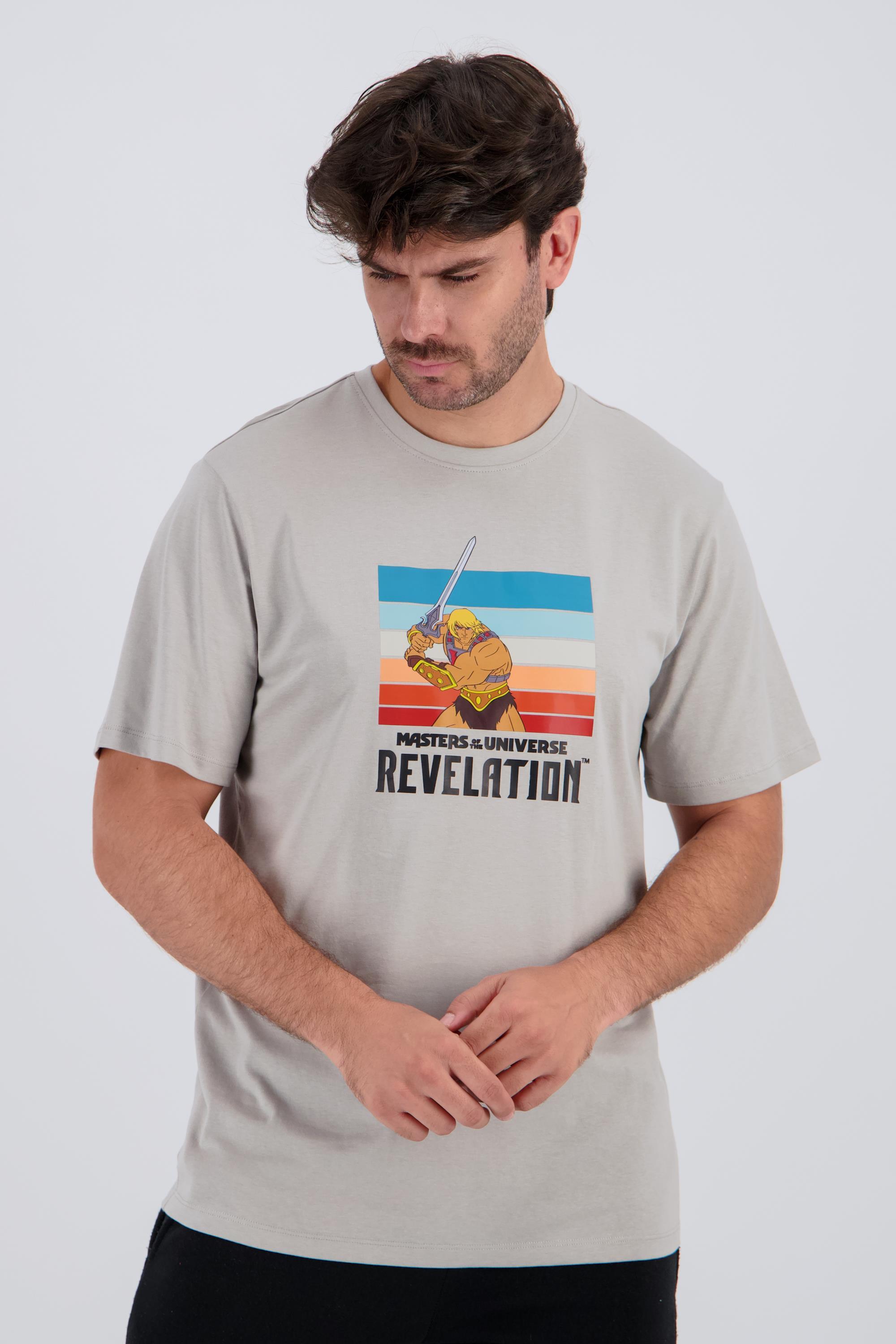 Camiseta Masters of The Universe - Gris - Hombre talla S