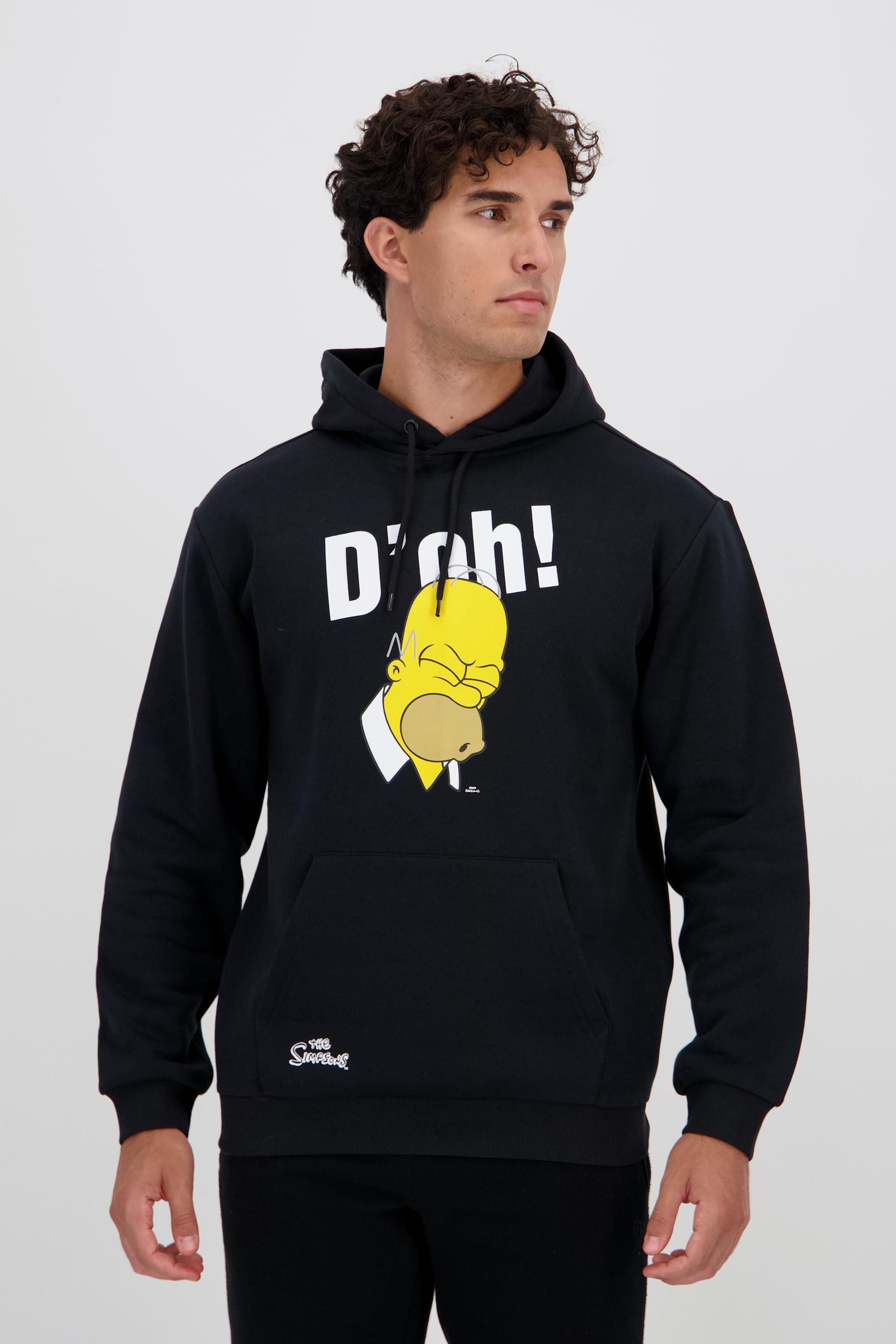 Sudadera Homer Simpson - Negro - Sudadera Hombre talla M