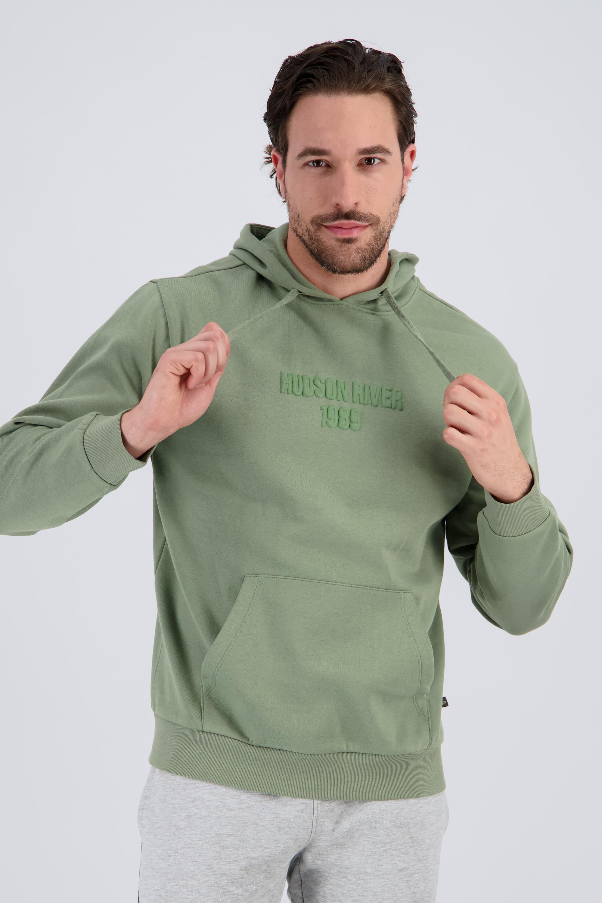 Up Stamps Hudson - Verde - Sudadera Capucha Hombre talla XL