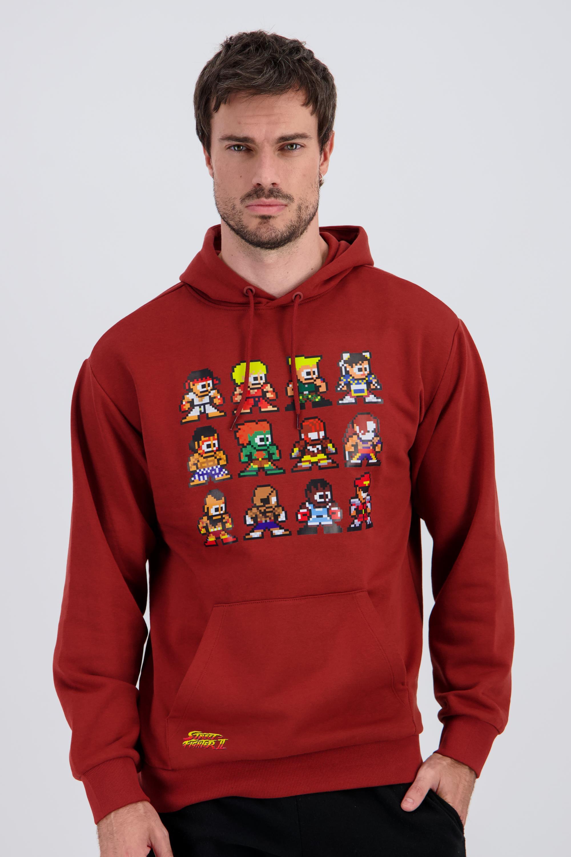 Sudadera Street Fighter - Rojo - Sudadera Hombre talla M