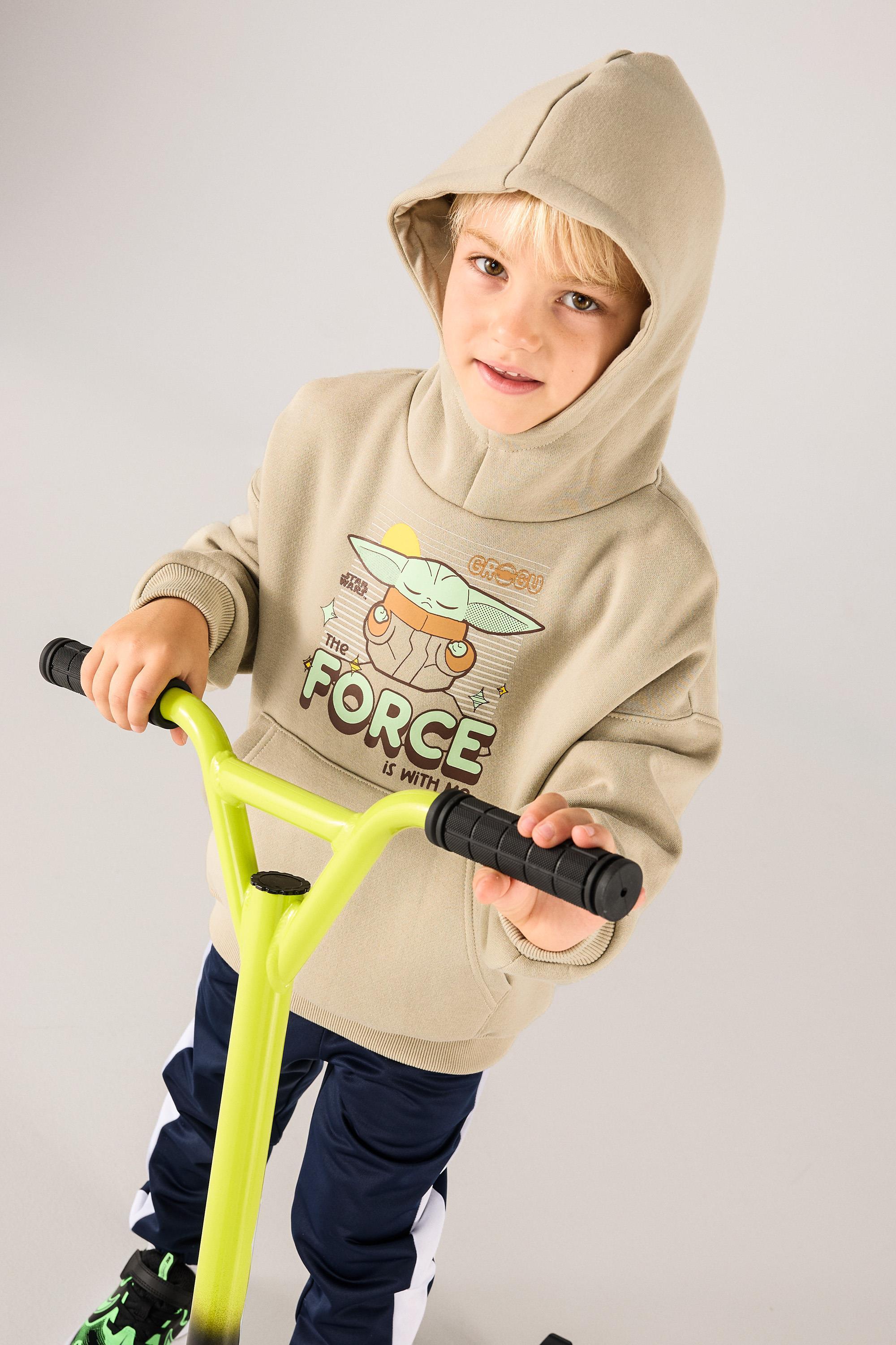 Sudadera Baby Yoda - Taupe - Sudadera Capucha Niño talla 6