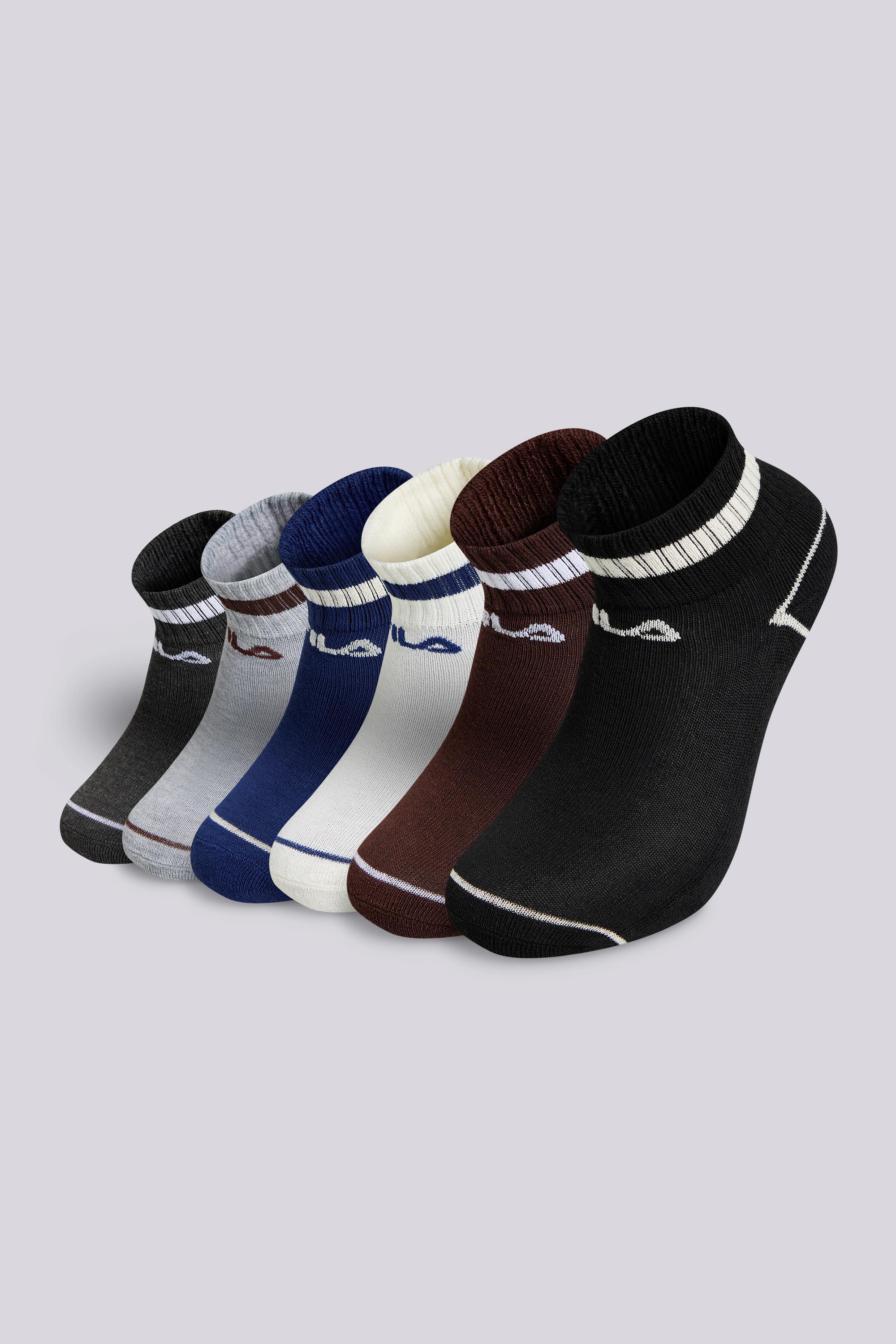 Calcetines Cortos Deporte Fila Pack 6 Mujer Gris talla T.U.