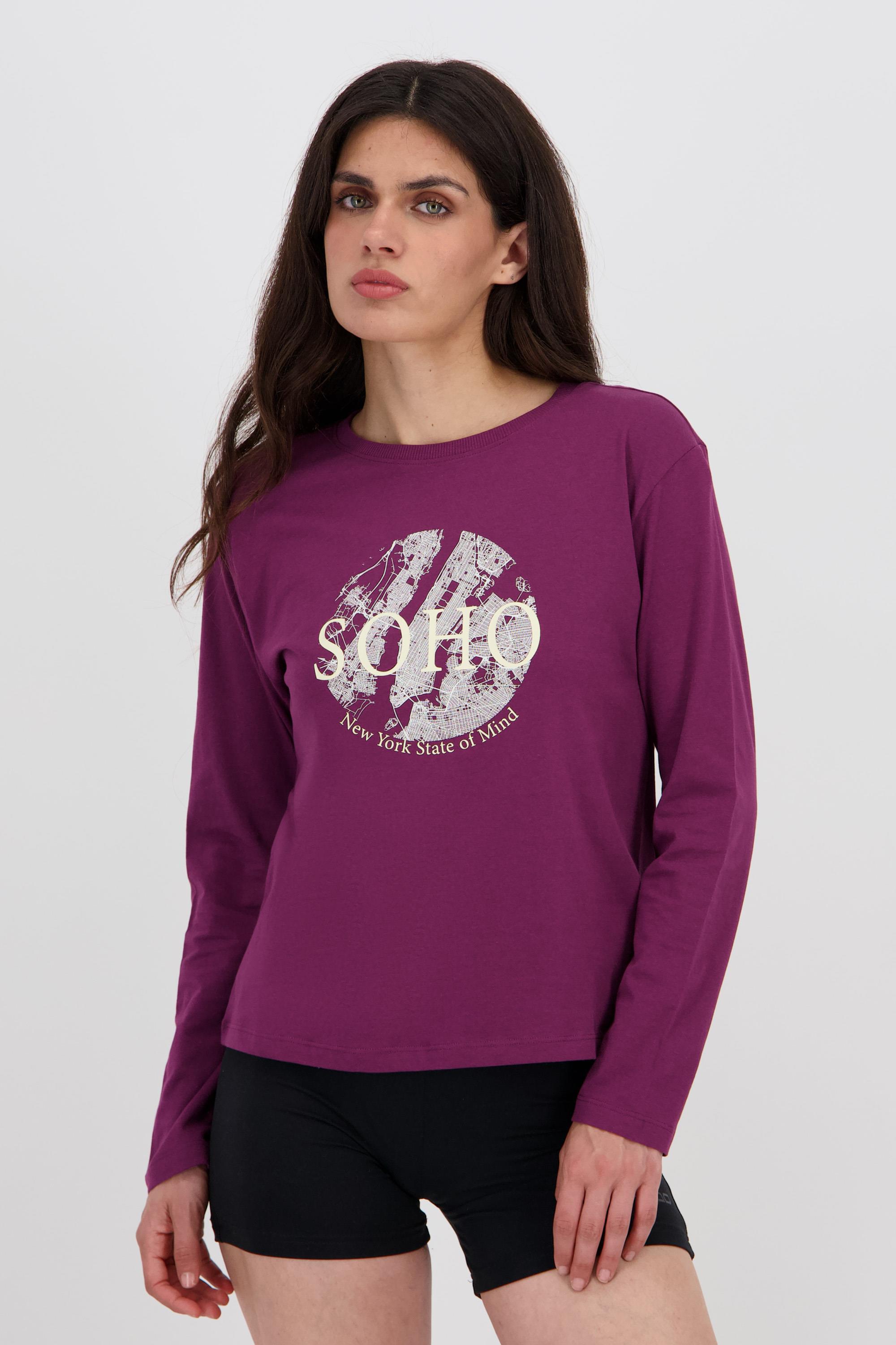 Up Soho - Rojo - Camiseta Manga Larga Mujer talla 2XL