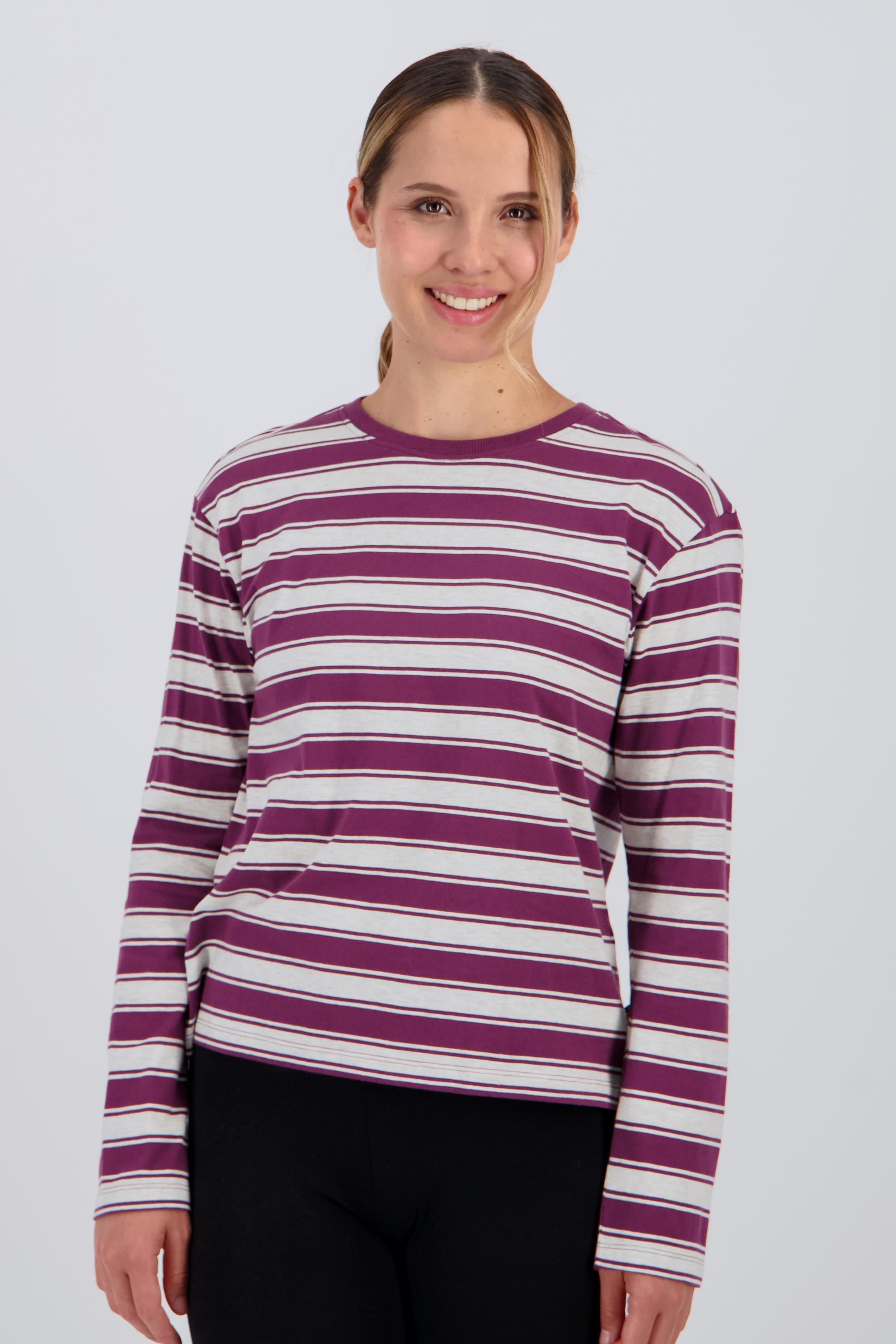 Up Rayas - Rojo - Camiseta Manga Larga Mujer talla 2XL