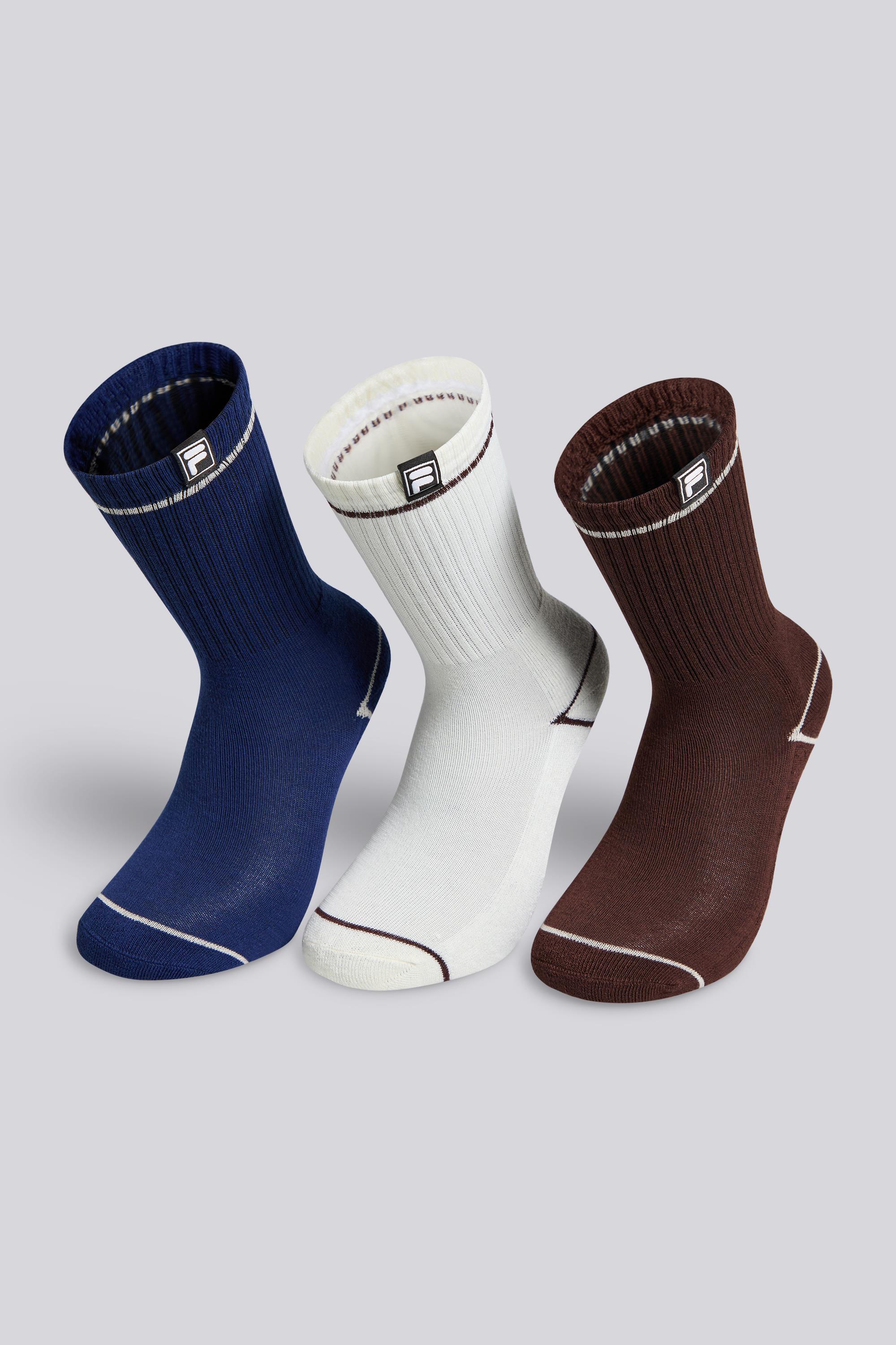 Calcetines Altos Deporte Fila Pack 3 Mujer Blanco talla T.U.