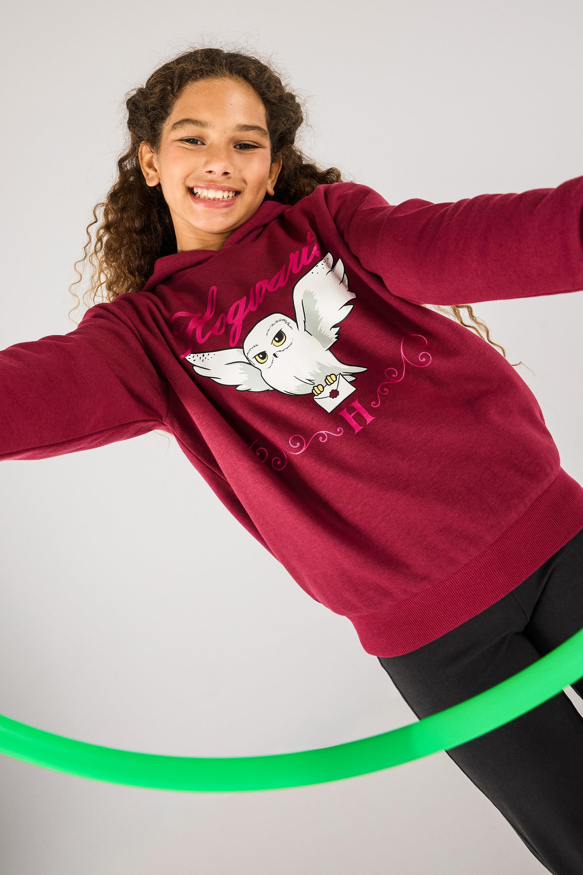 Sudadera Capucha Harry Potter - Rojo Felpa Niña talla 14