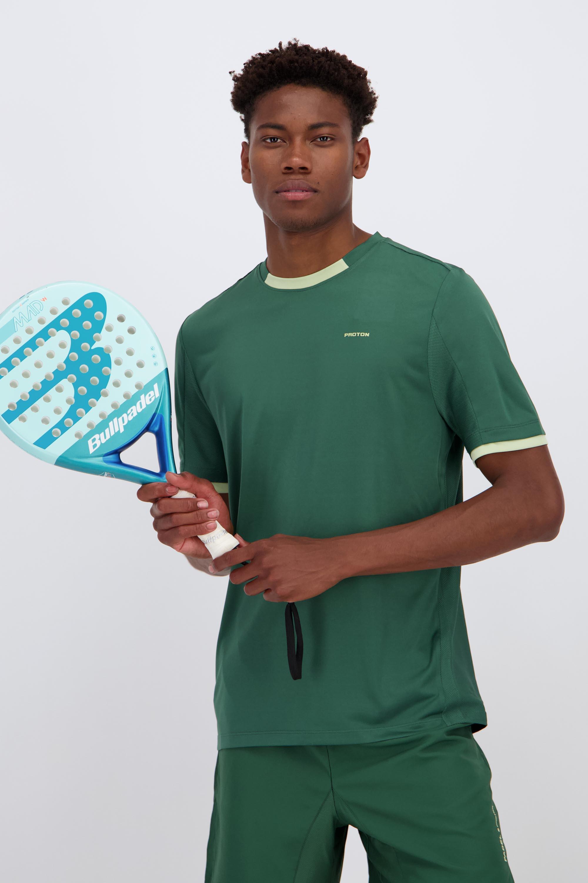 Proton Tenis - Verde - Camiseta Tenis Hombre talla M