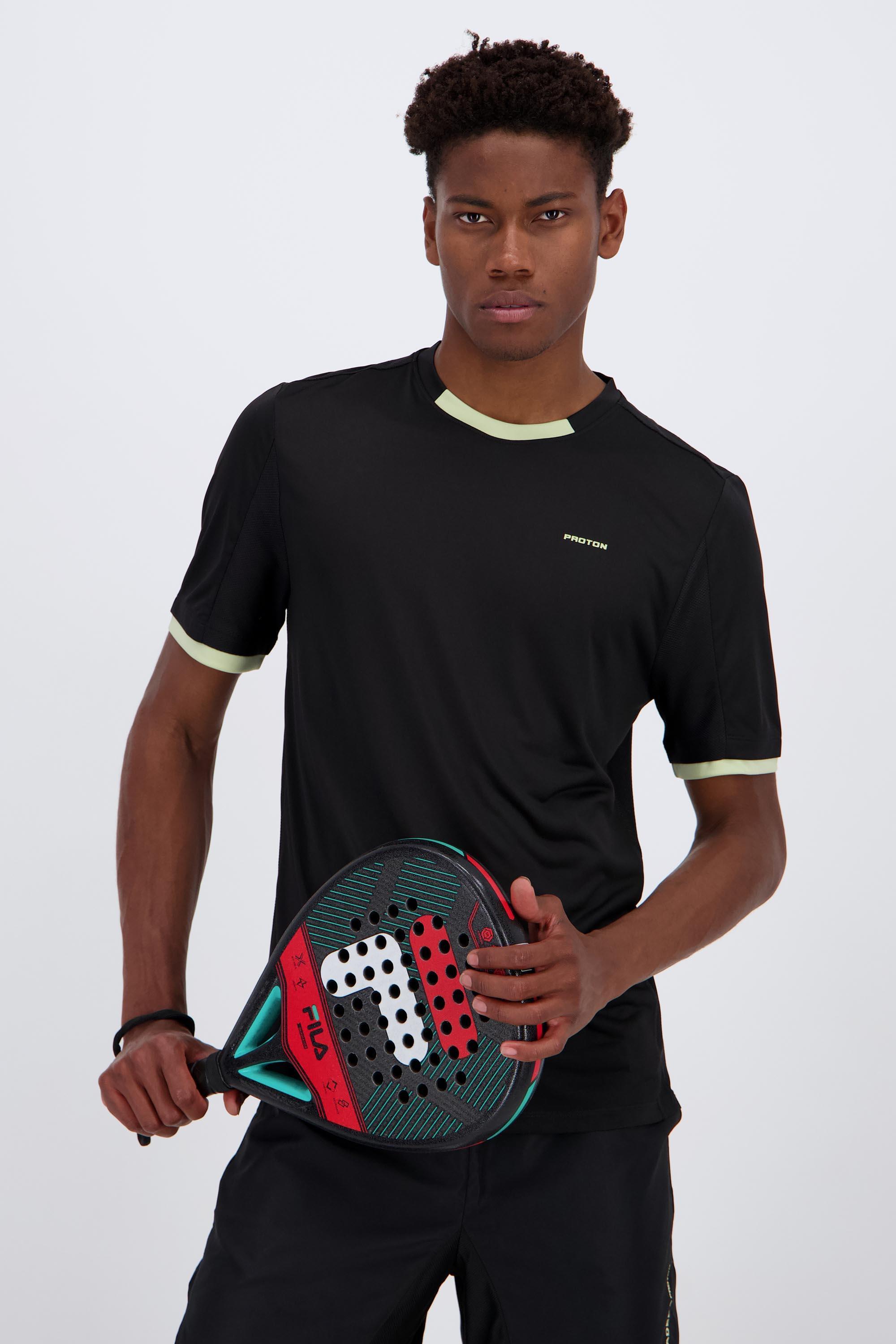 Proton Tenis - Negro - Camiseta Tenis Hombre talla 2XL