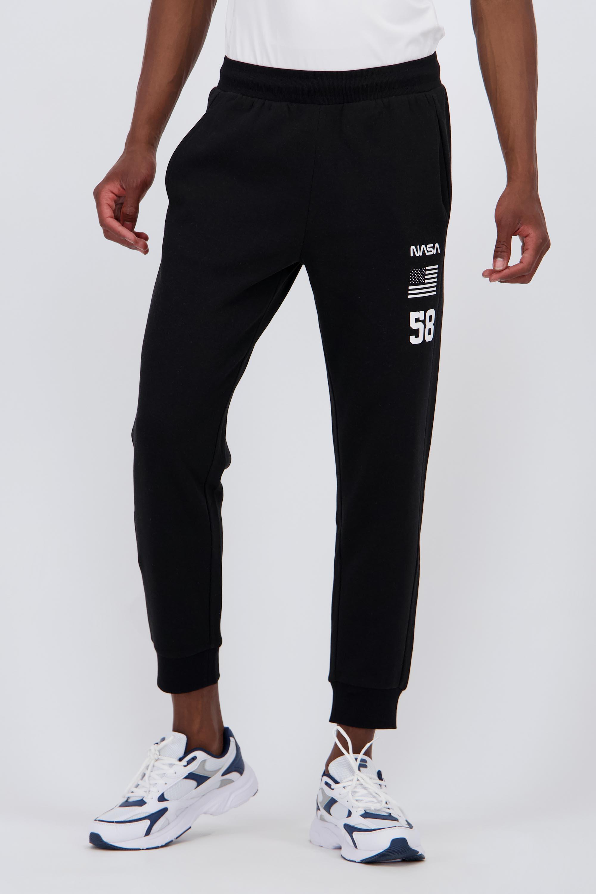 Pantalón Chándal NASA - Negro - Pantalón Largo Hombre talla S