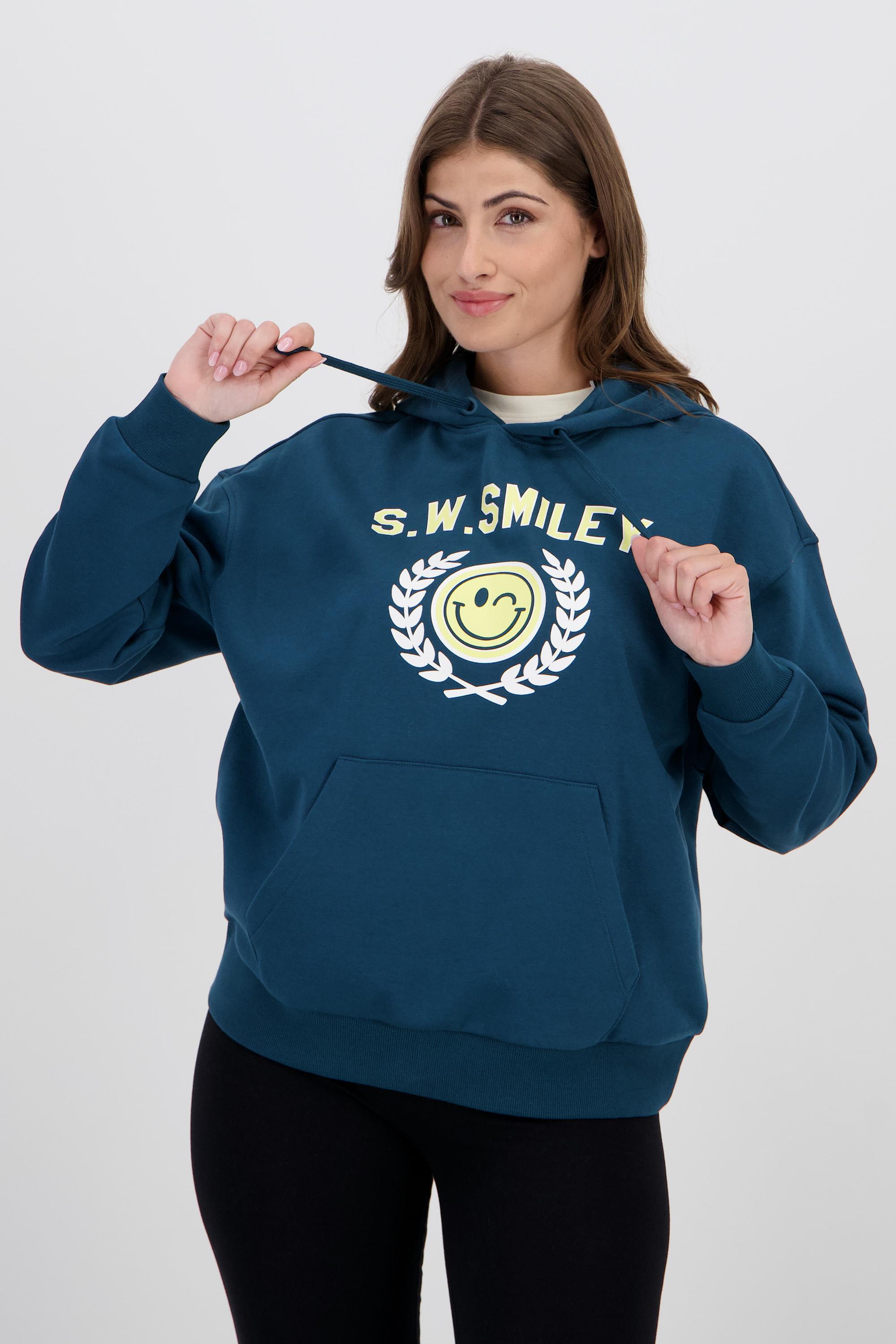 Sudadera SmileyWorld® - Azul - Sudadera Capucha Mujer talla XS