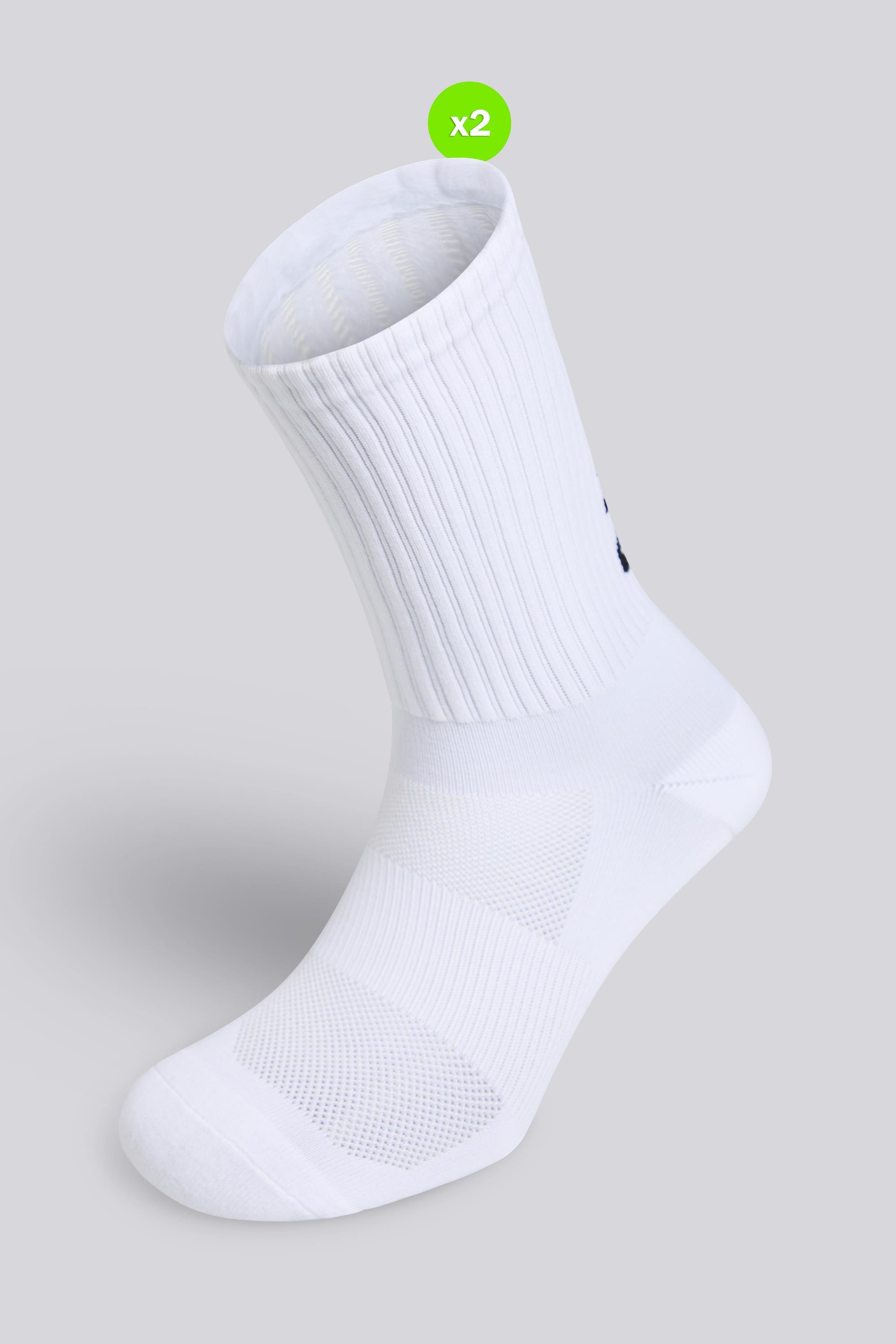 2 Calcetines Altos Deporte Ipso - Running Hombre talla L