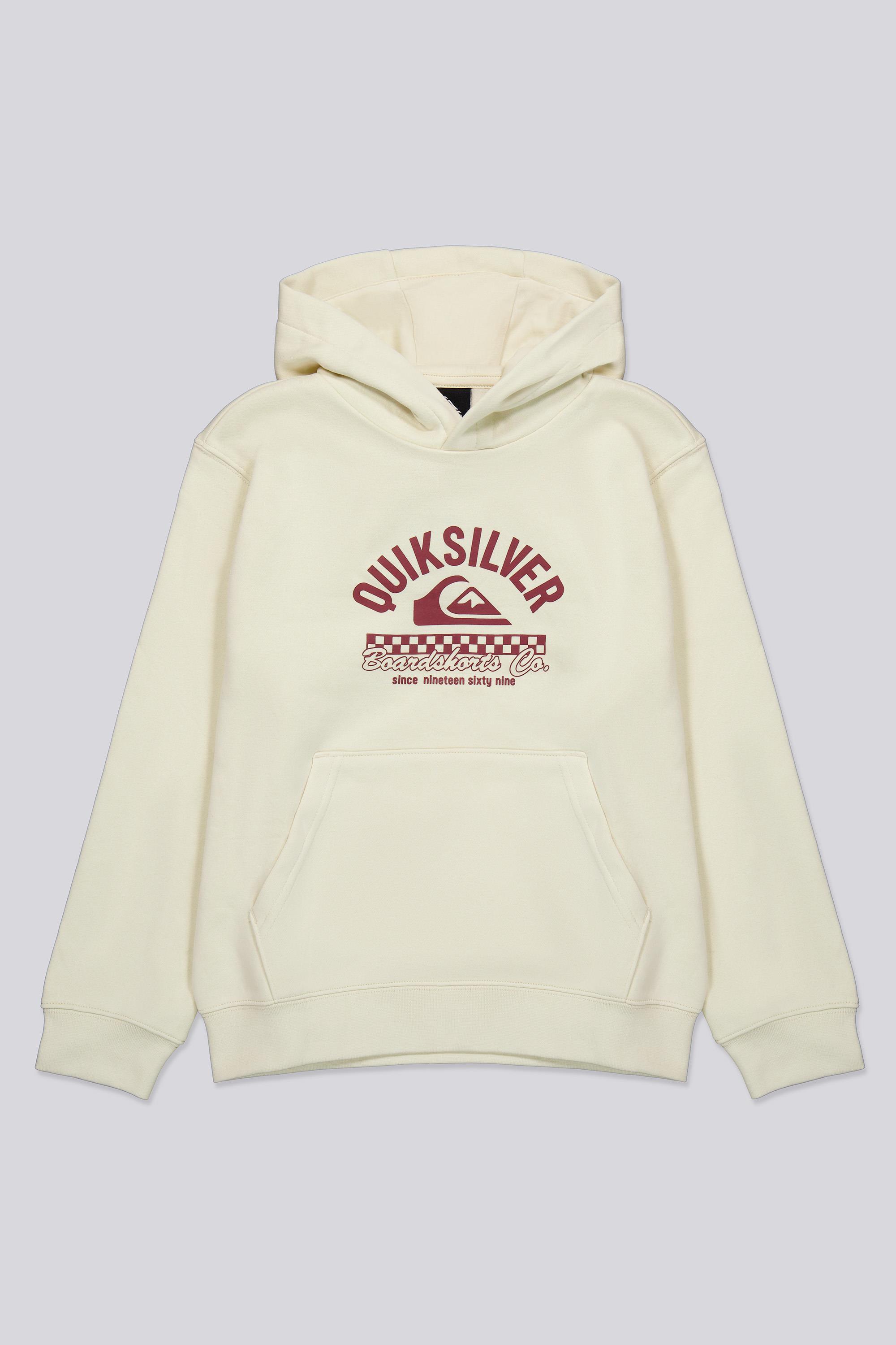 Sudadera Capucha Quiksilver - Marrón Felpa Niño talla 12