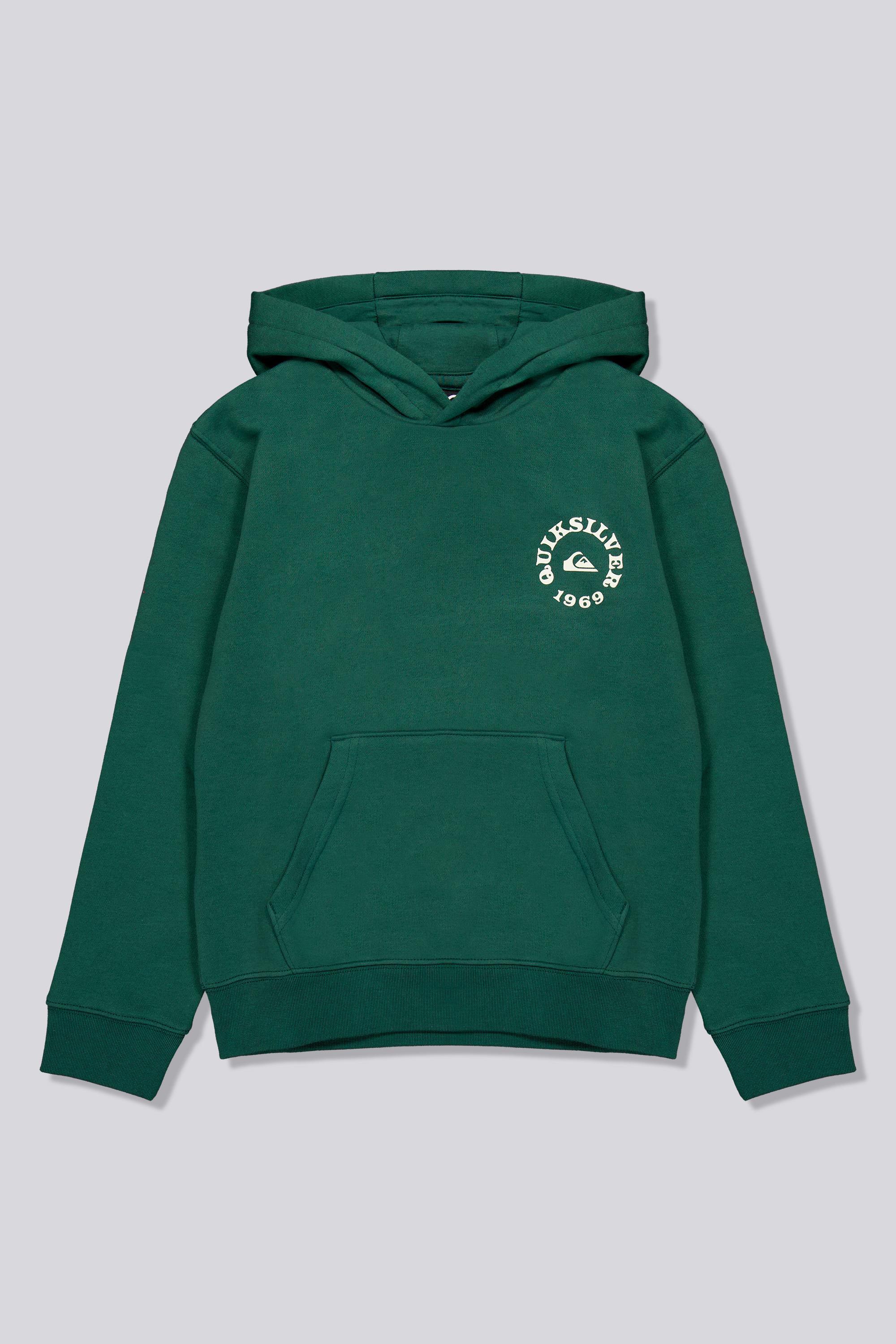 Sudadera Capucha Quiksilver - Verde Felpa Niño talla 14