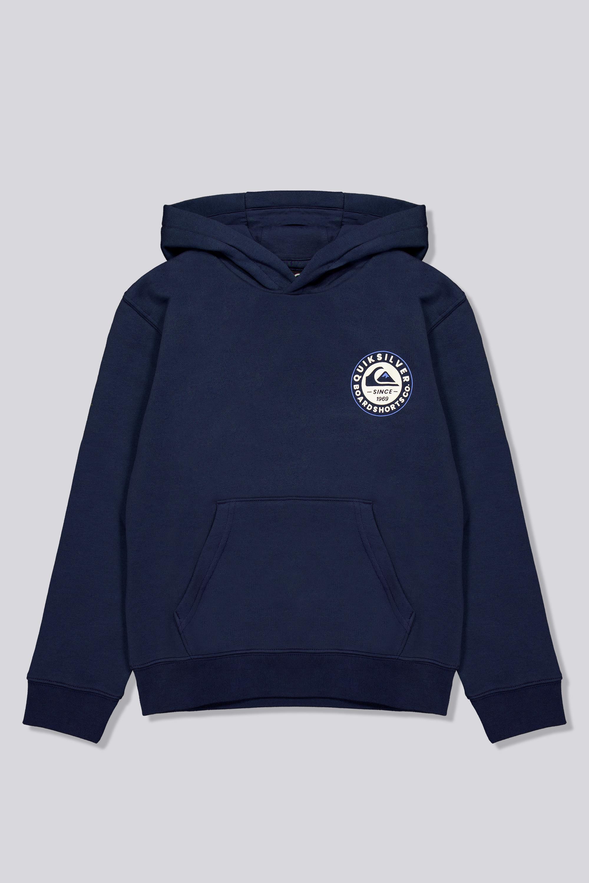 Sudadera Capucha Quiksilver - Azul Felpa Niño talla 12