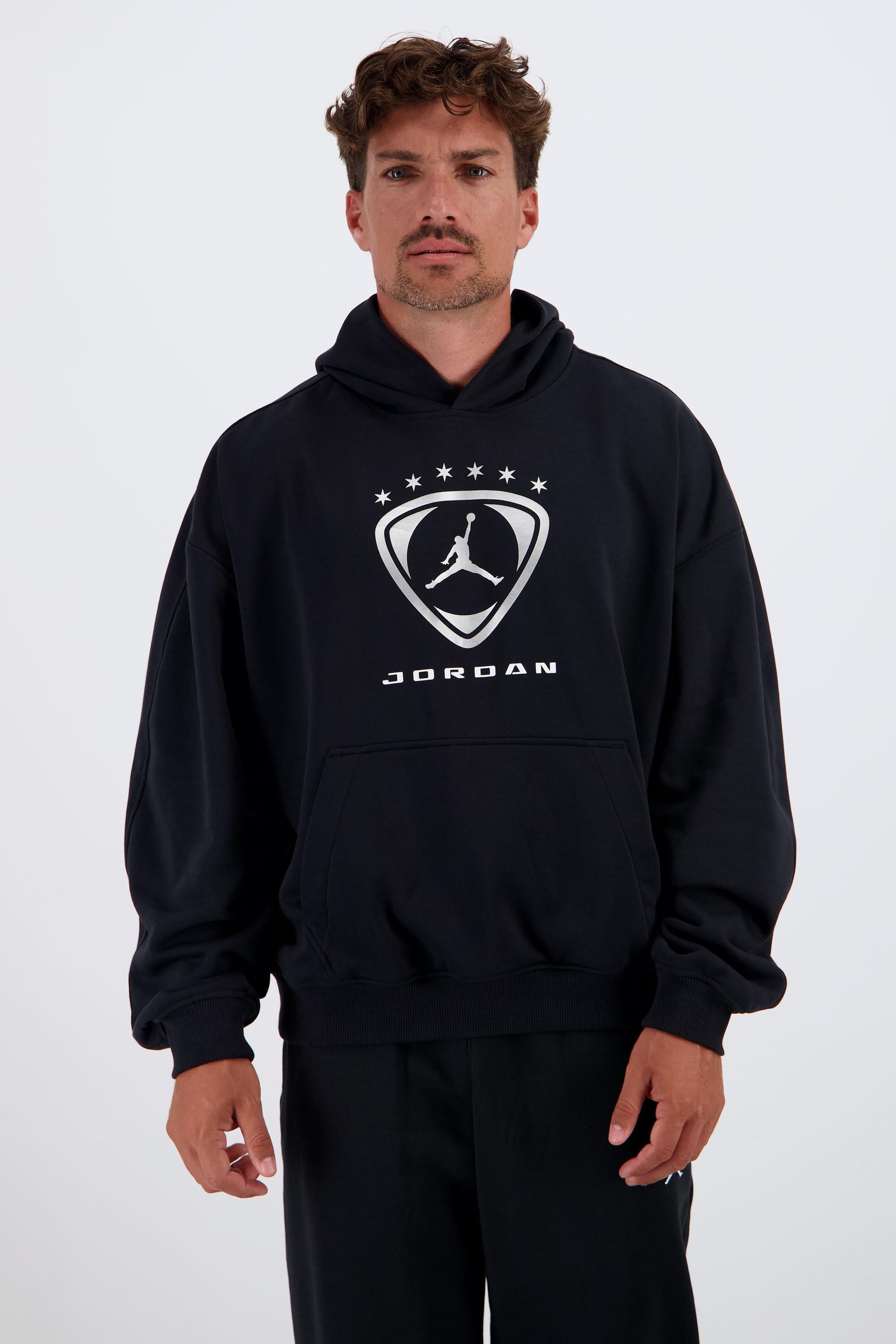 Jordan Brooklyn - Negro - Sudadera Capucha Hombre talla L