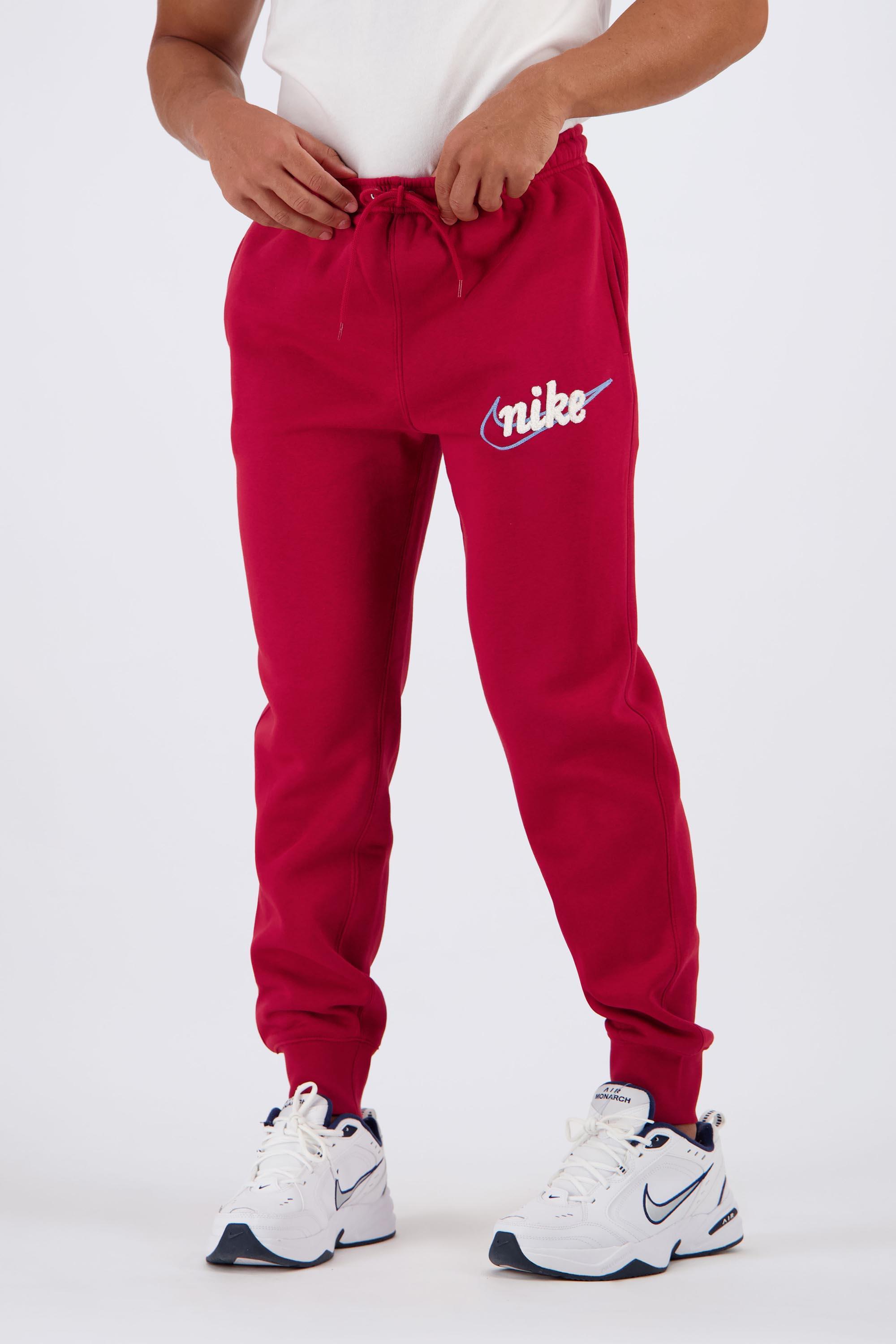 Pantalón Chándal Nike - Rojo - Pantalón Puño Hombre talla S