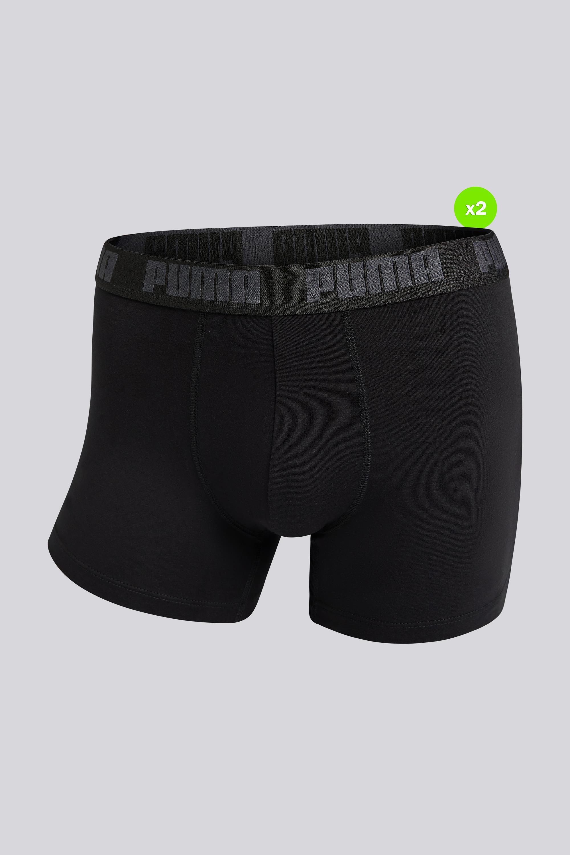 Puma Basic Calzoncillos Bóxer Hombre Negros talla S