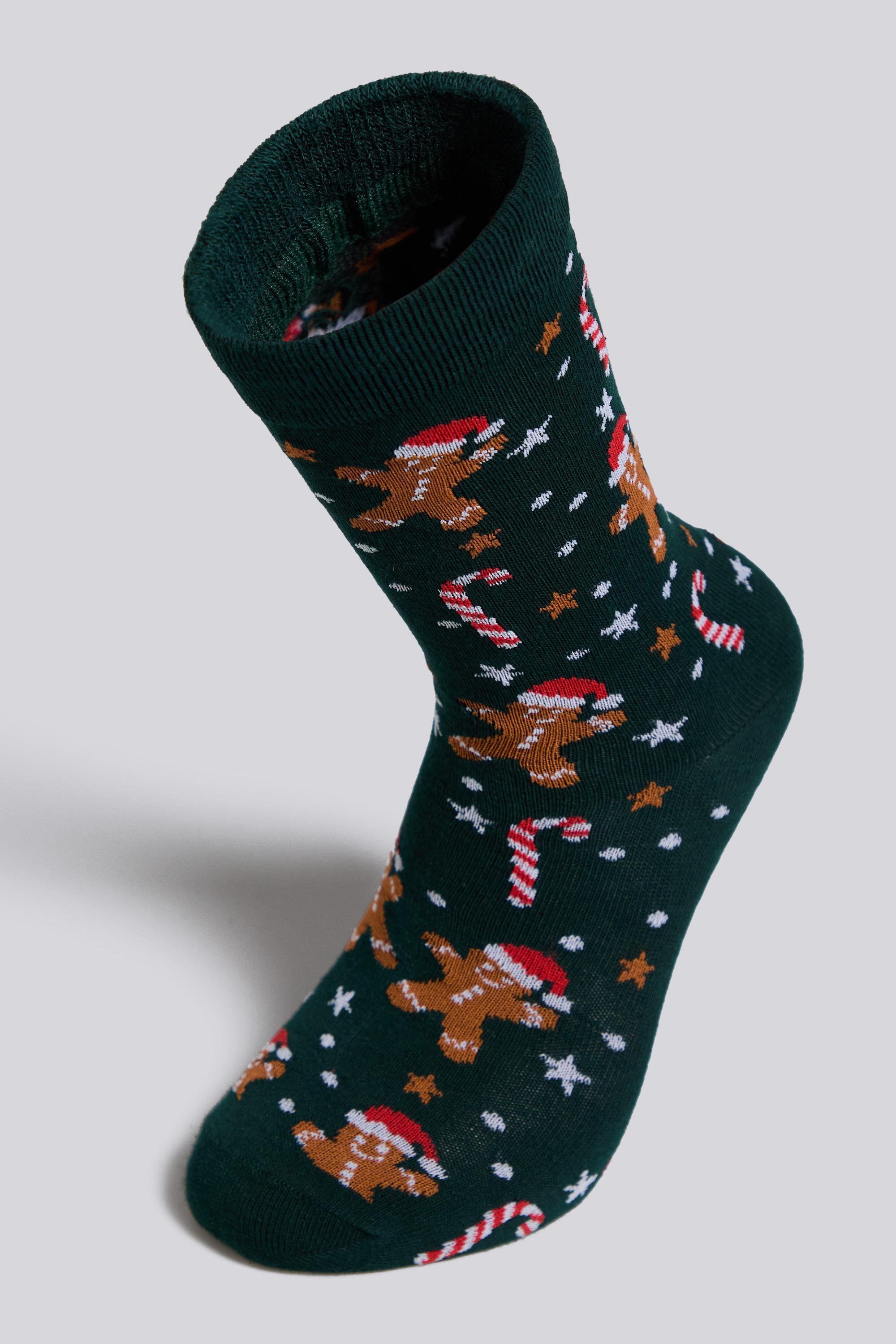 Calcetines Largos Fila Crew Navidad Verdes talla L