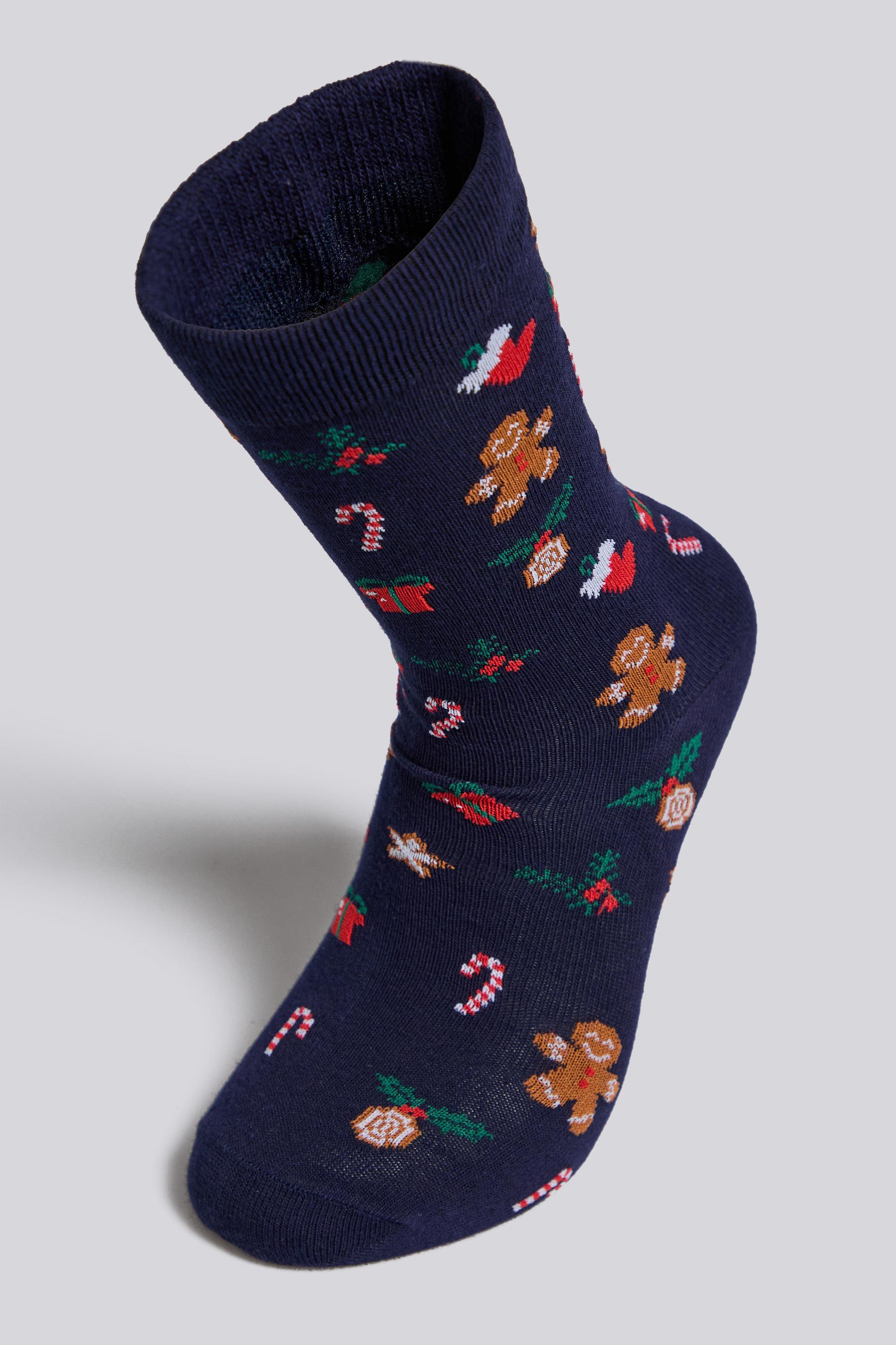 Calcetines Largos Fila Crew Navidad Azules talla M