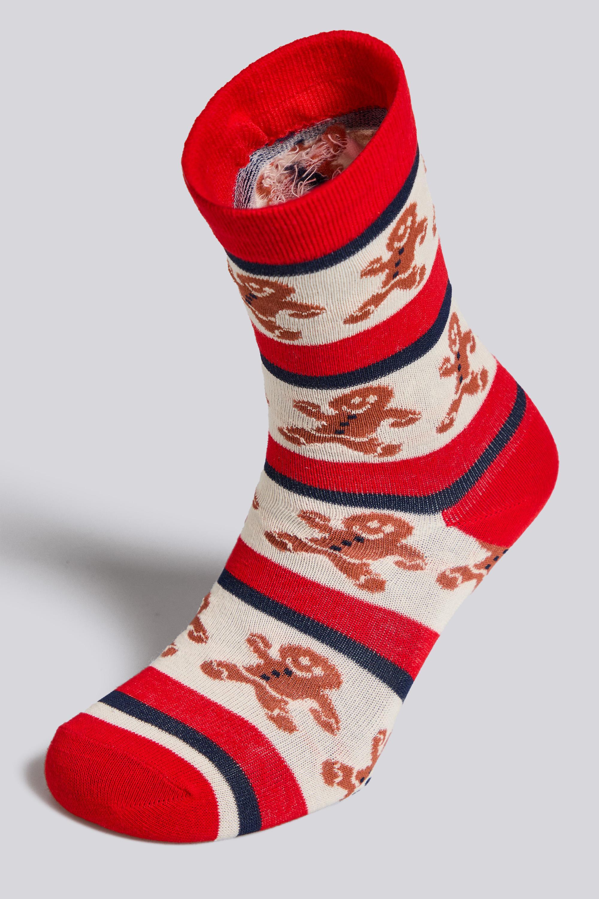 Calcetines Largos Fila Crew Navidad Rojos talla M