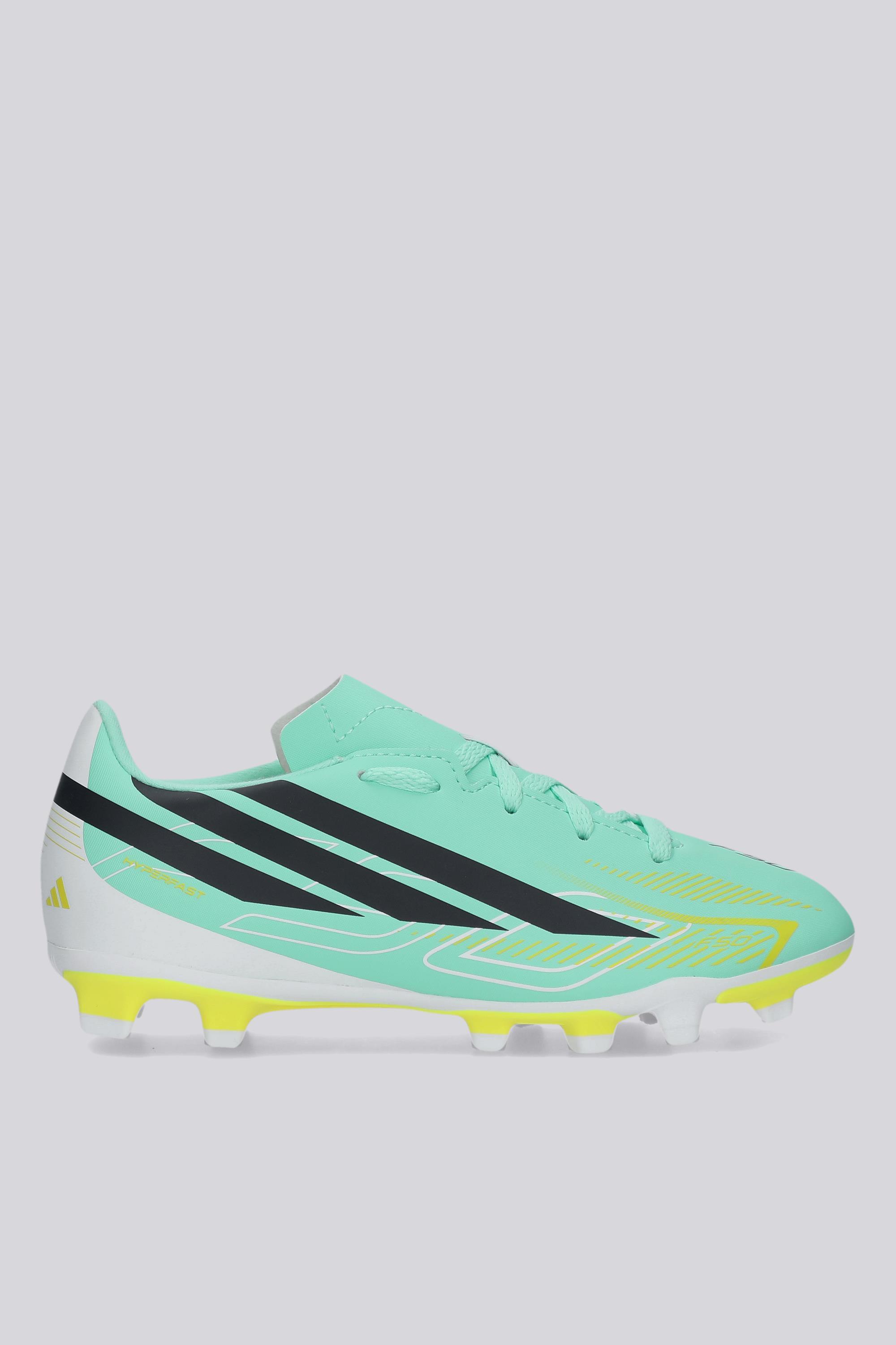Botas Fútbol Niños adidas F50 Clb Hyperfast FG MG Verdes talla 30