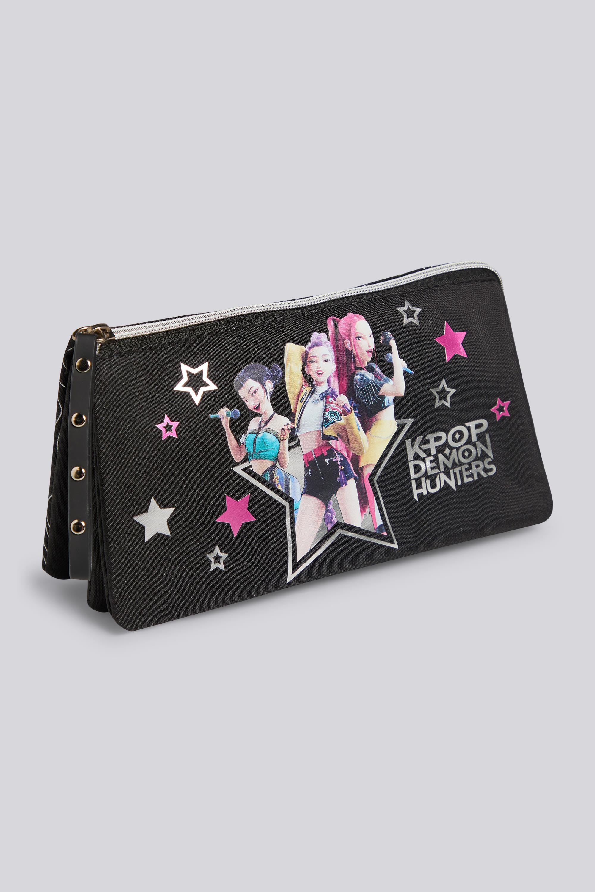 Estuche Escolar K Pop - Negro - Estuche Triple talla T.U.